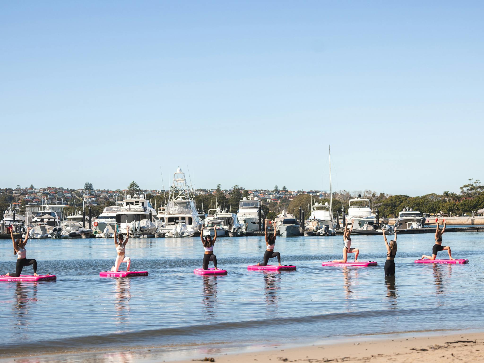 Large group family and friends private group water activity in Sydney