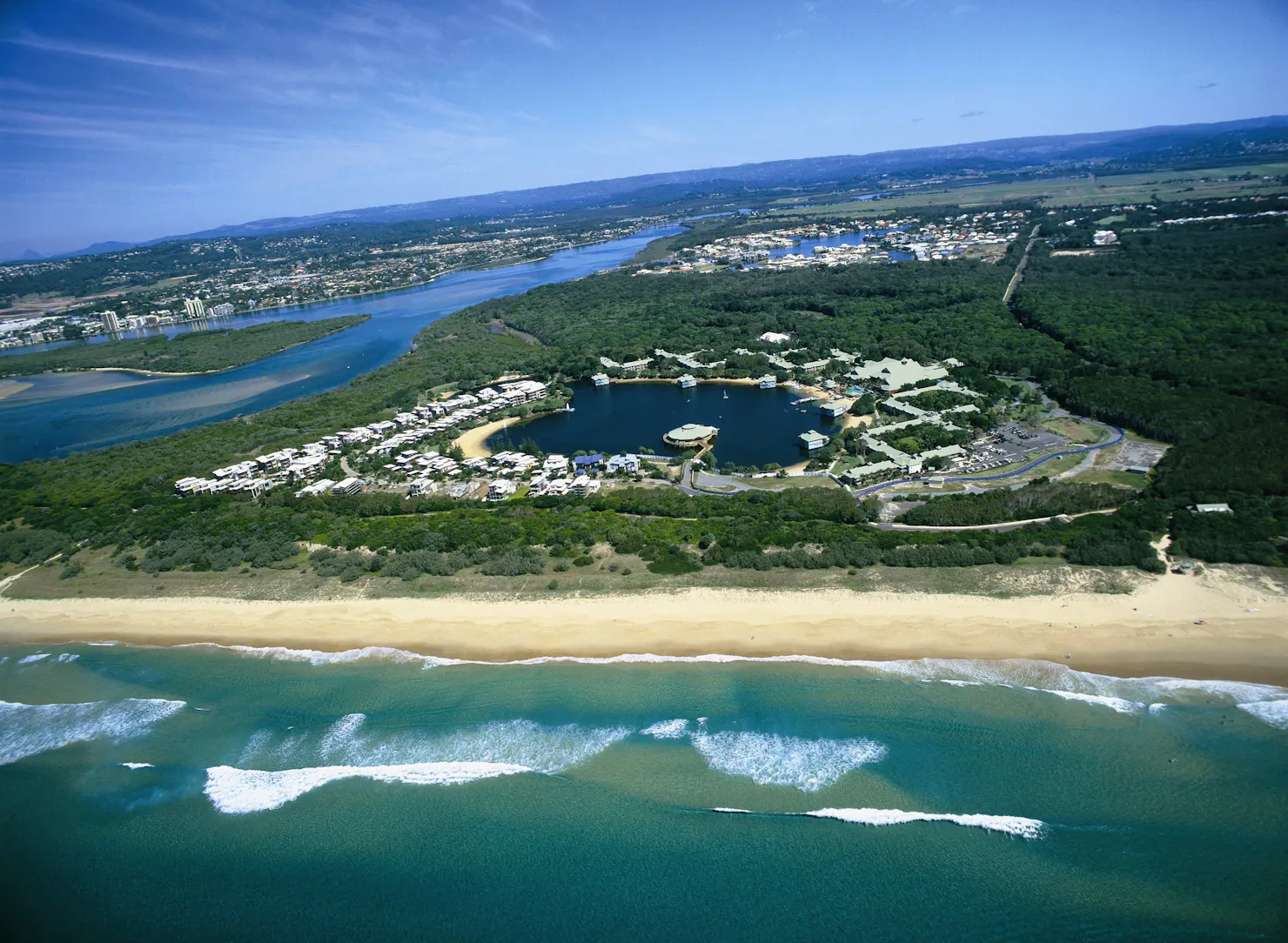 Aerial Sunshine Coast Convention Centre & Novotel Resort
