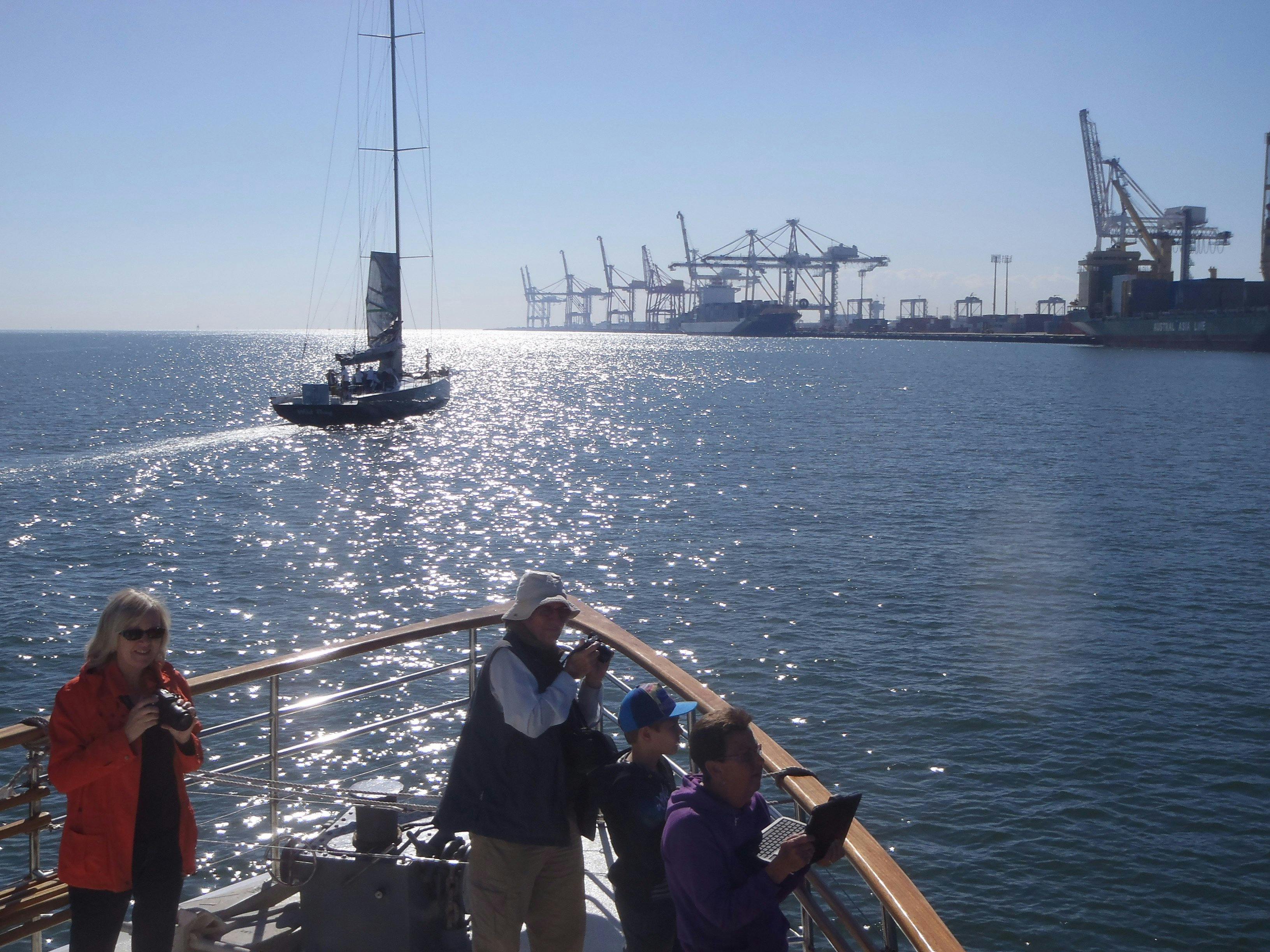 Port of Brisbane shipping from the Lady Brisbane boat