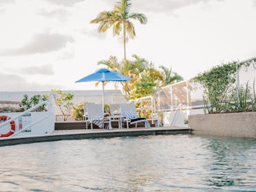 Photo of tropical pool area