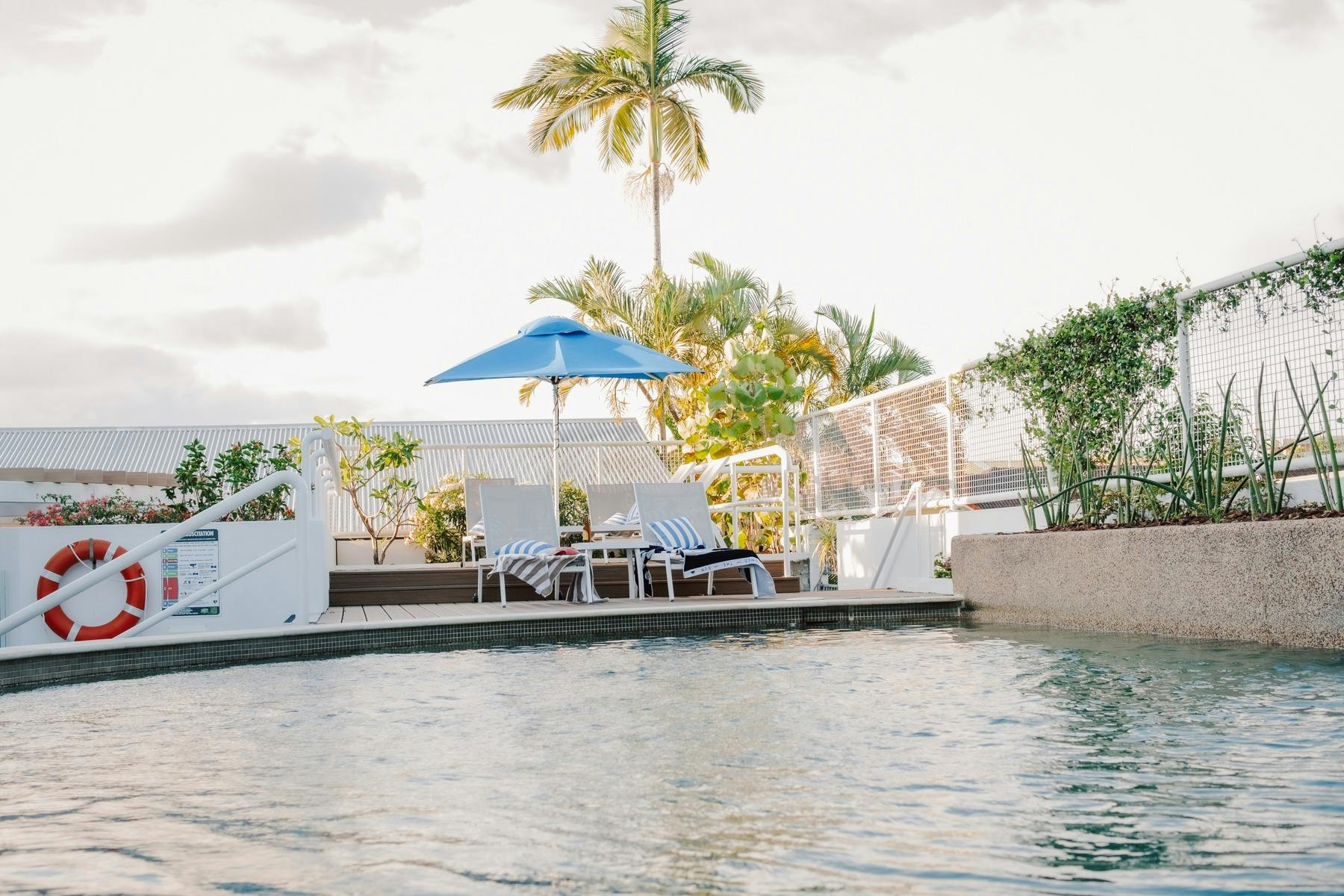 Photo of tropical pool area