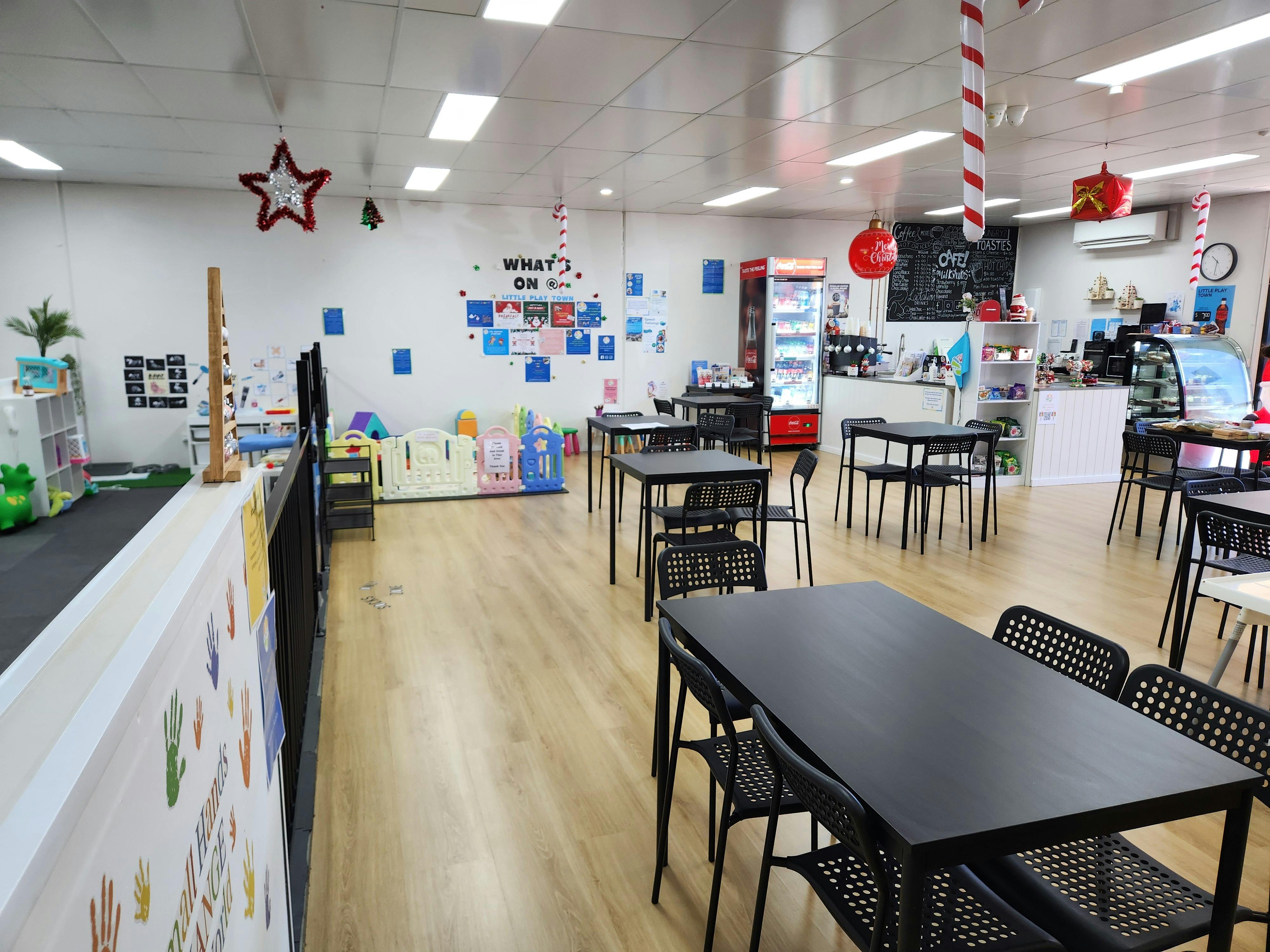 Cafe area for parents to relax