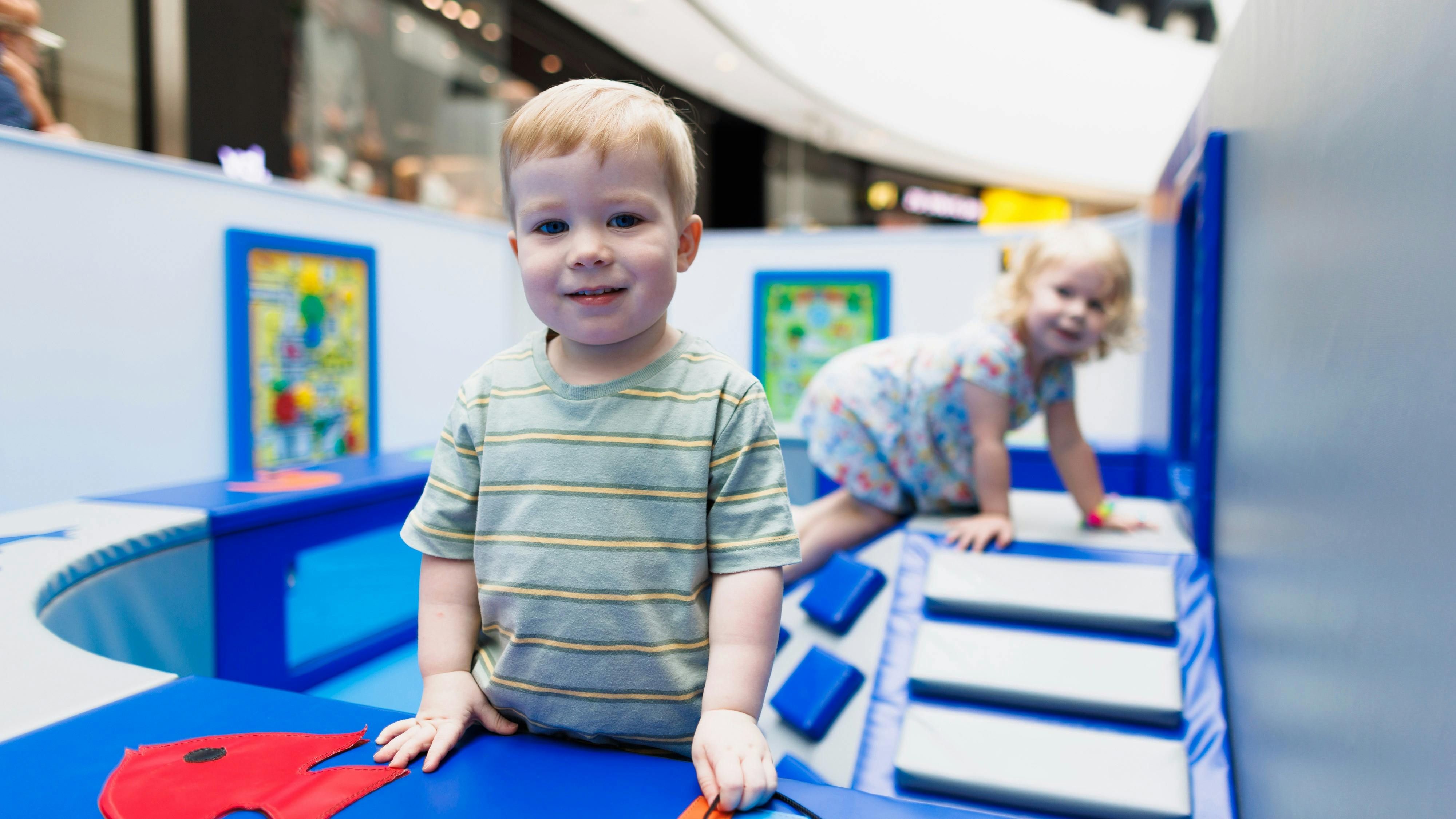 children playing in soft play playworld