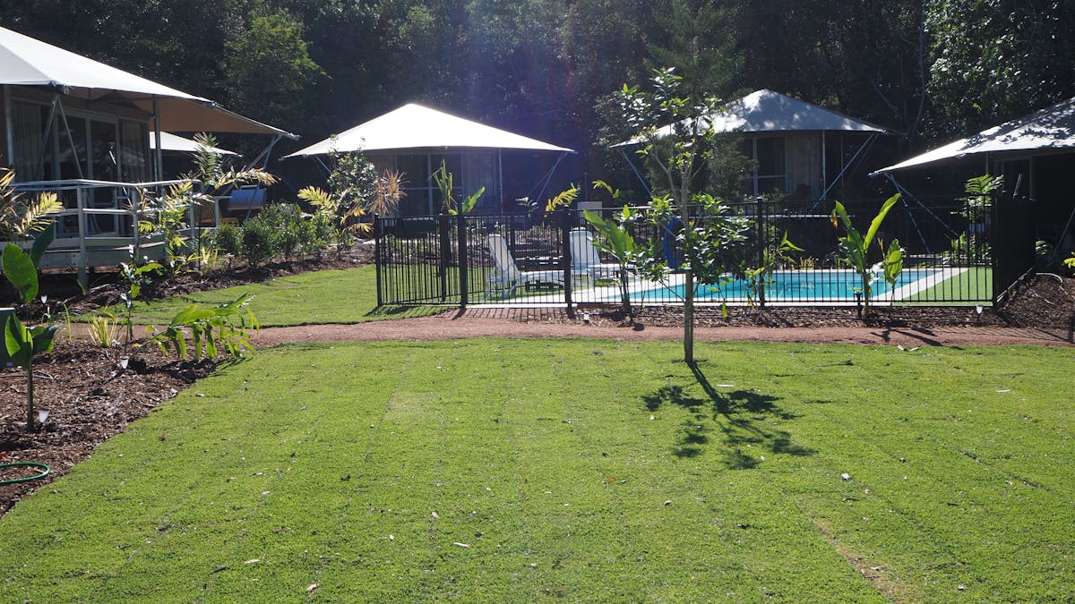 Large grass area