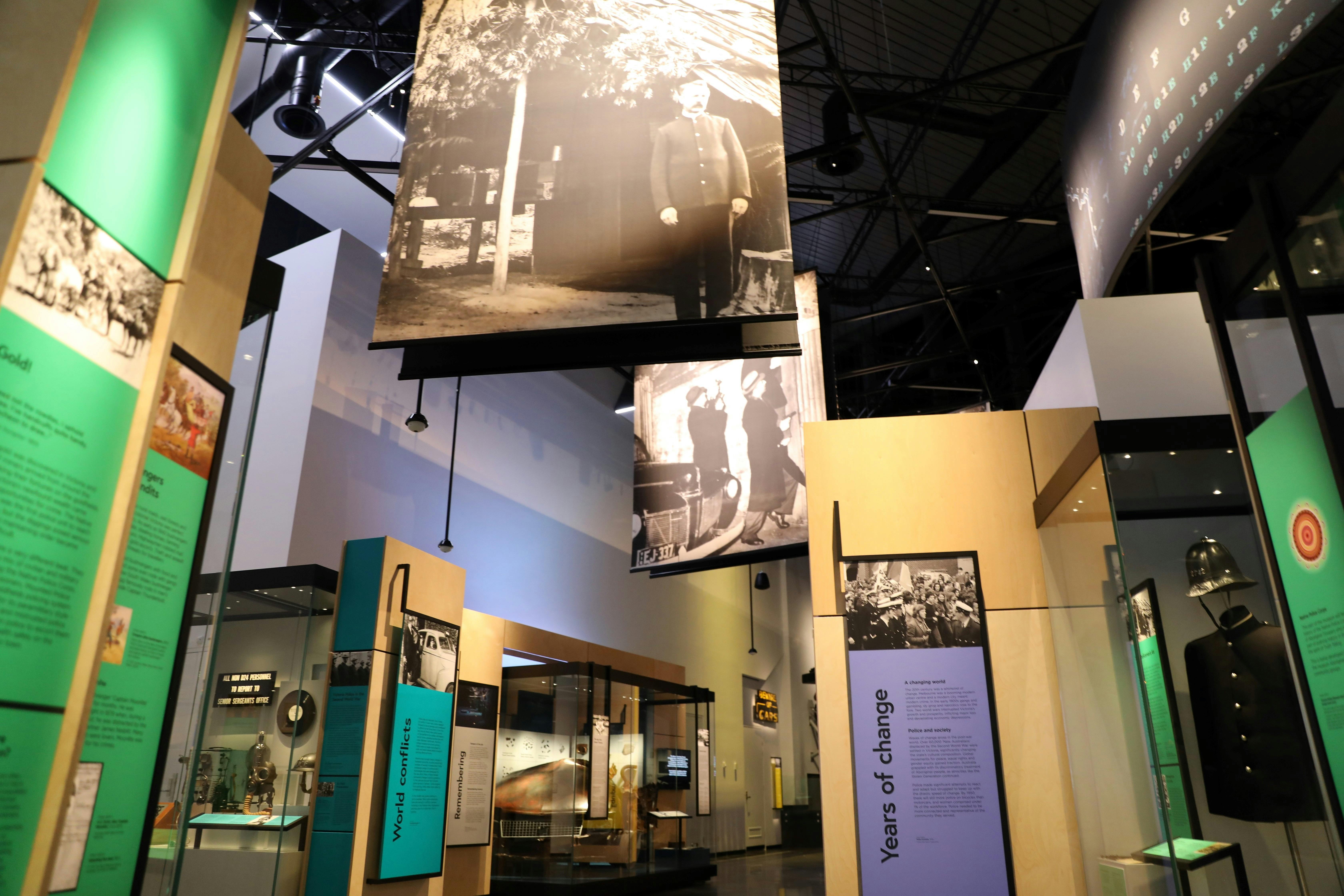 Interior shot of the museum's permanent exhibition