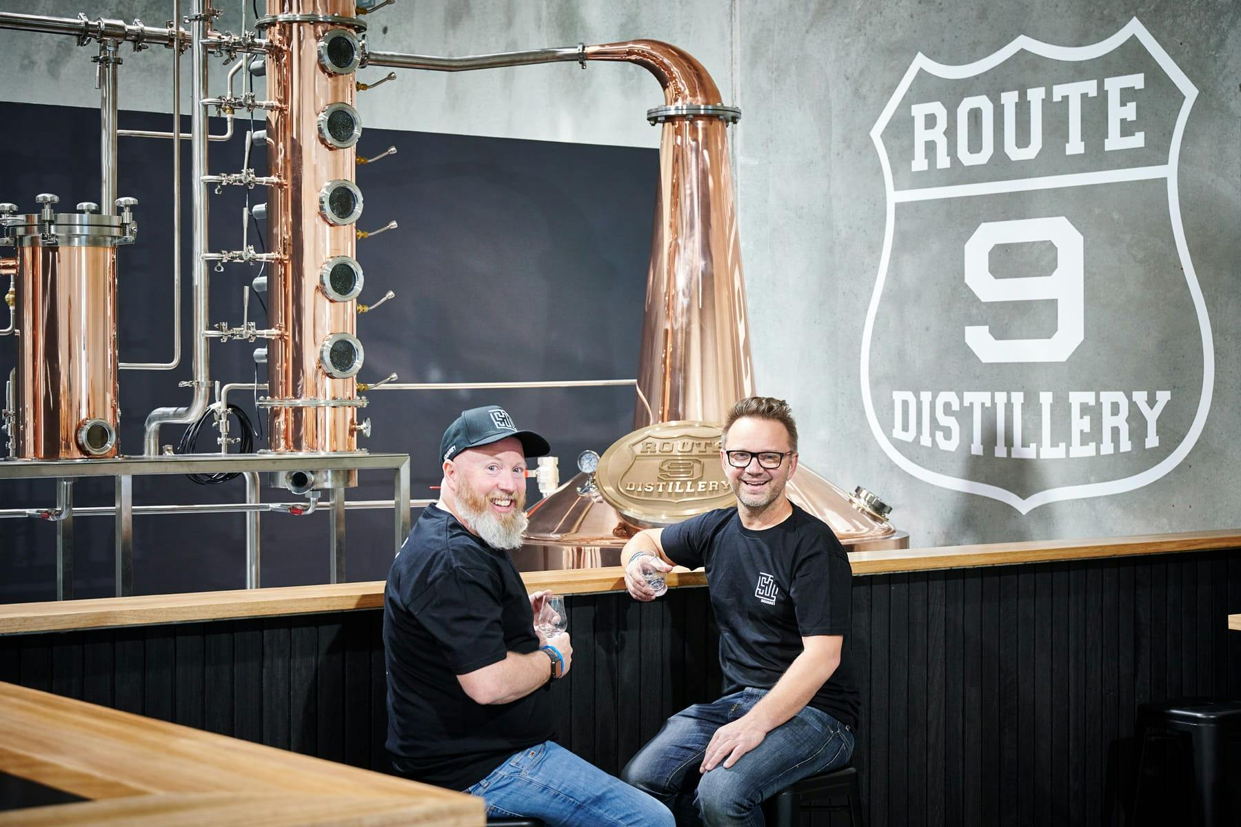 Rob and Sam, owners and ditillers