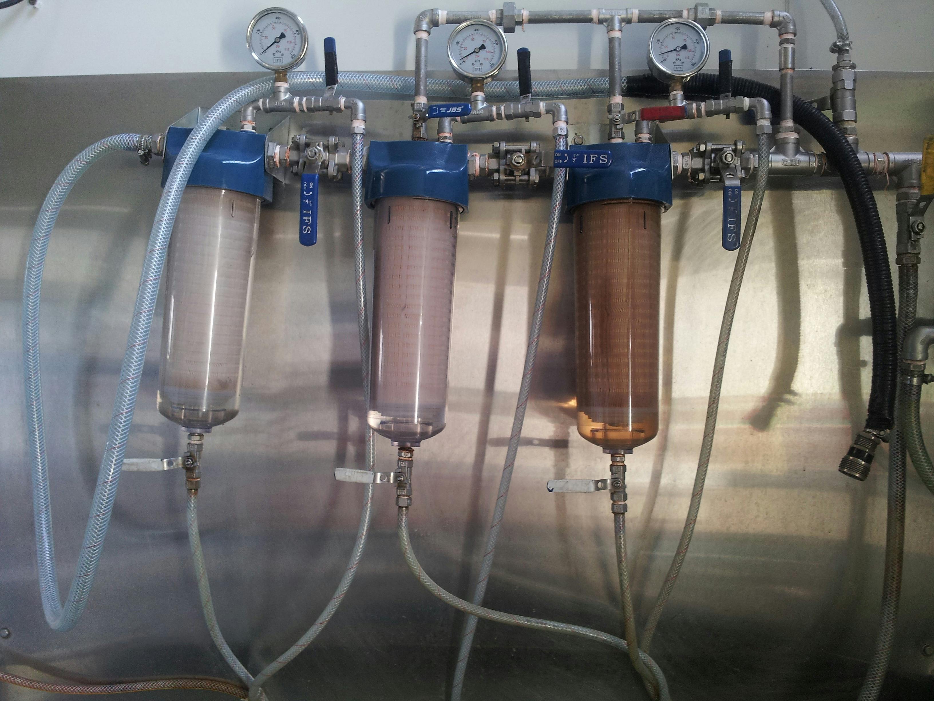Simple but very effective our beer is cold filtered and triple filtered  to get a nice clean beer