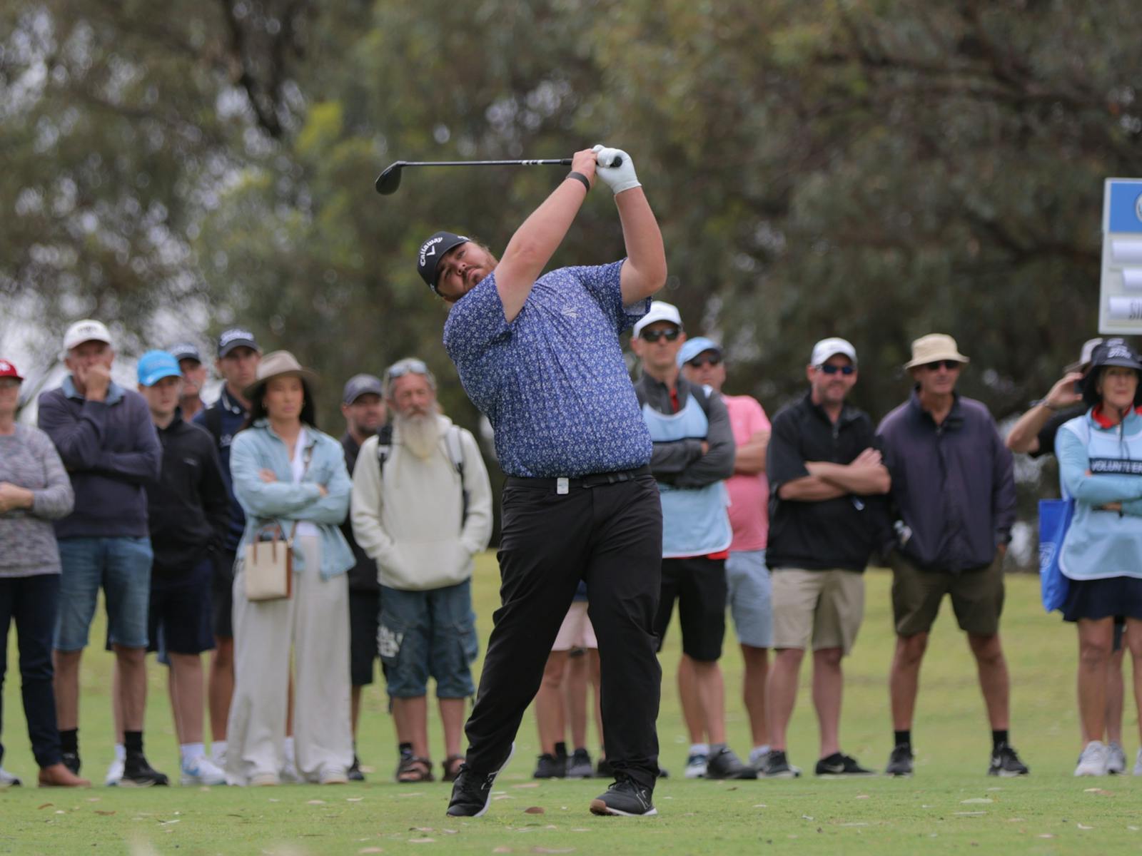Golfer Hitting on the Fairway