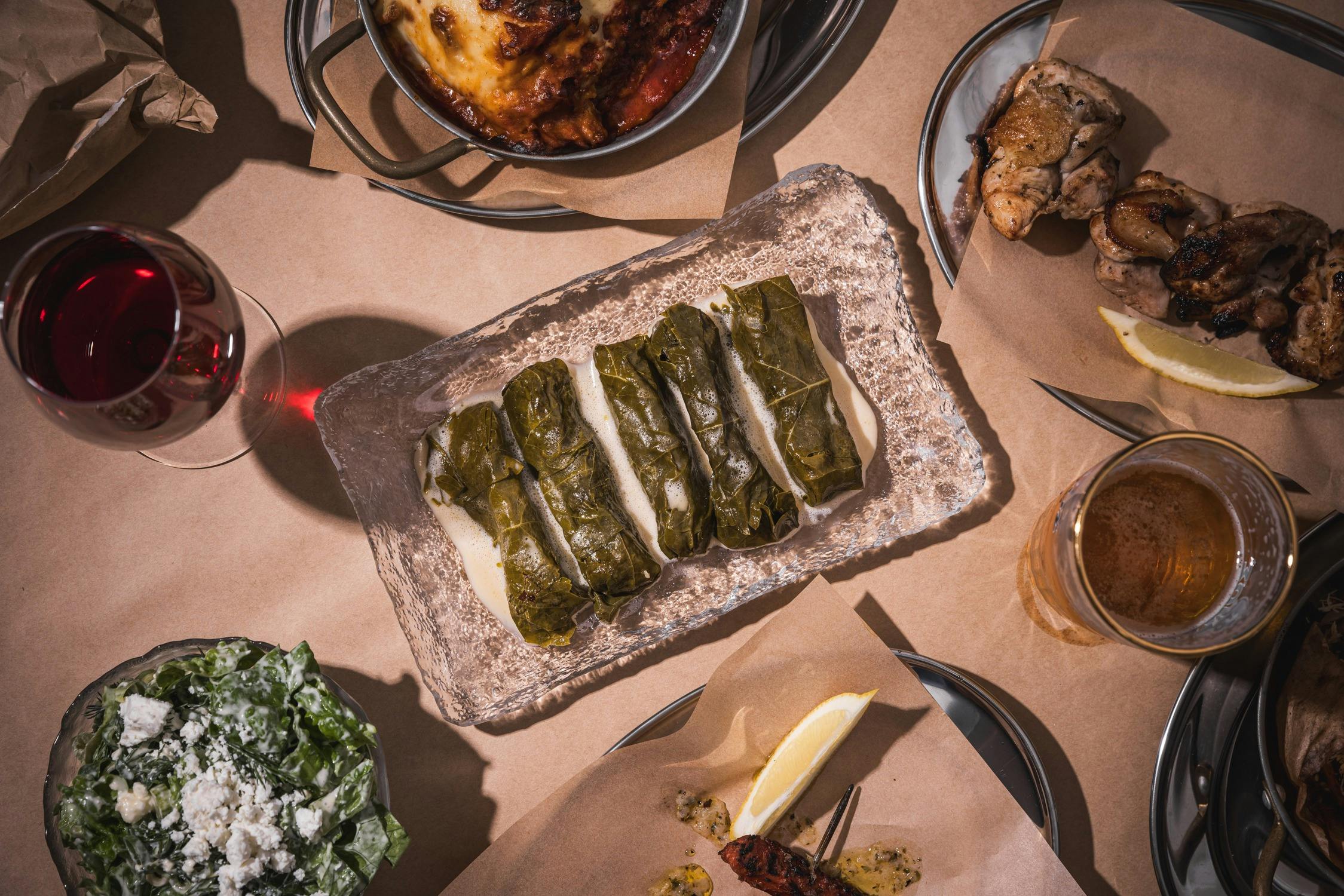 Homer Rogue Taverna, Dolmades avgolemono