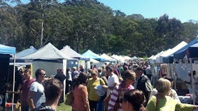 Busy Market Day at Hanging Rock