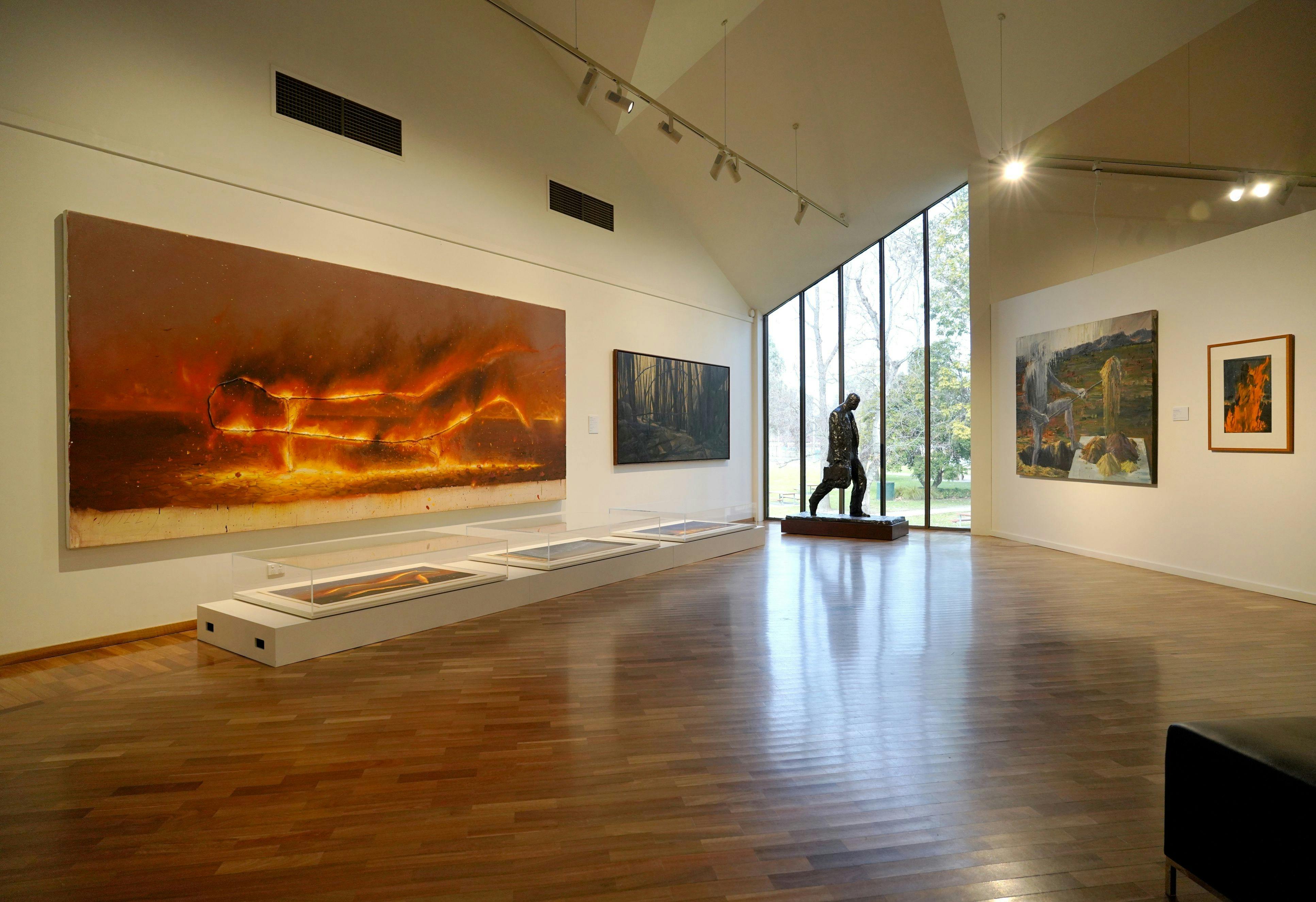 Install image of 'Nocturne: Benalla Art Gallery Collection' on display at Benalla Art Gallery 2024