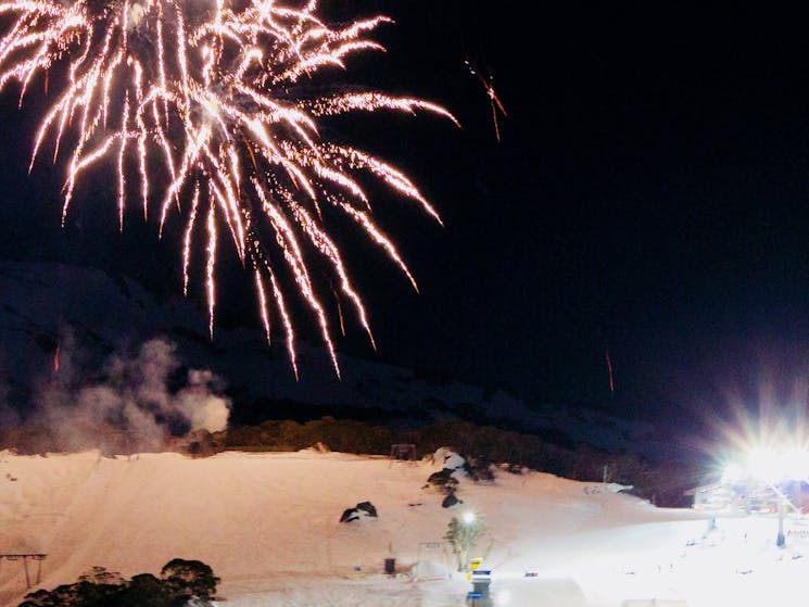 Fireworks and night skiing