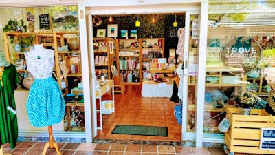 A view of Trove's shopfront from the outside looking in