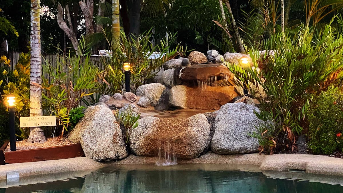 Pool & waterfall