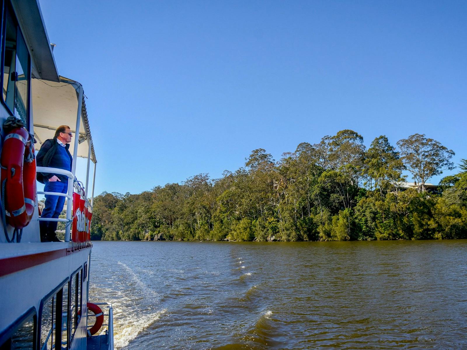On the water exploring with Shoalhaven River Cruises