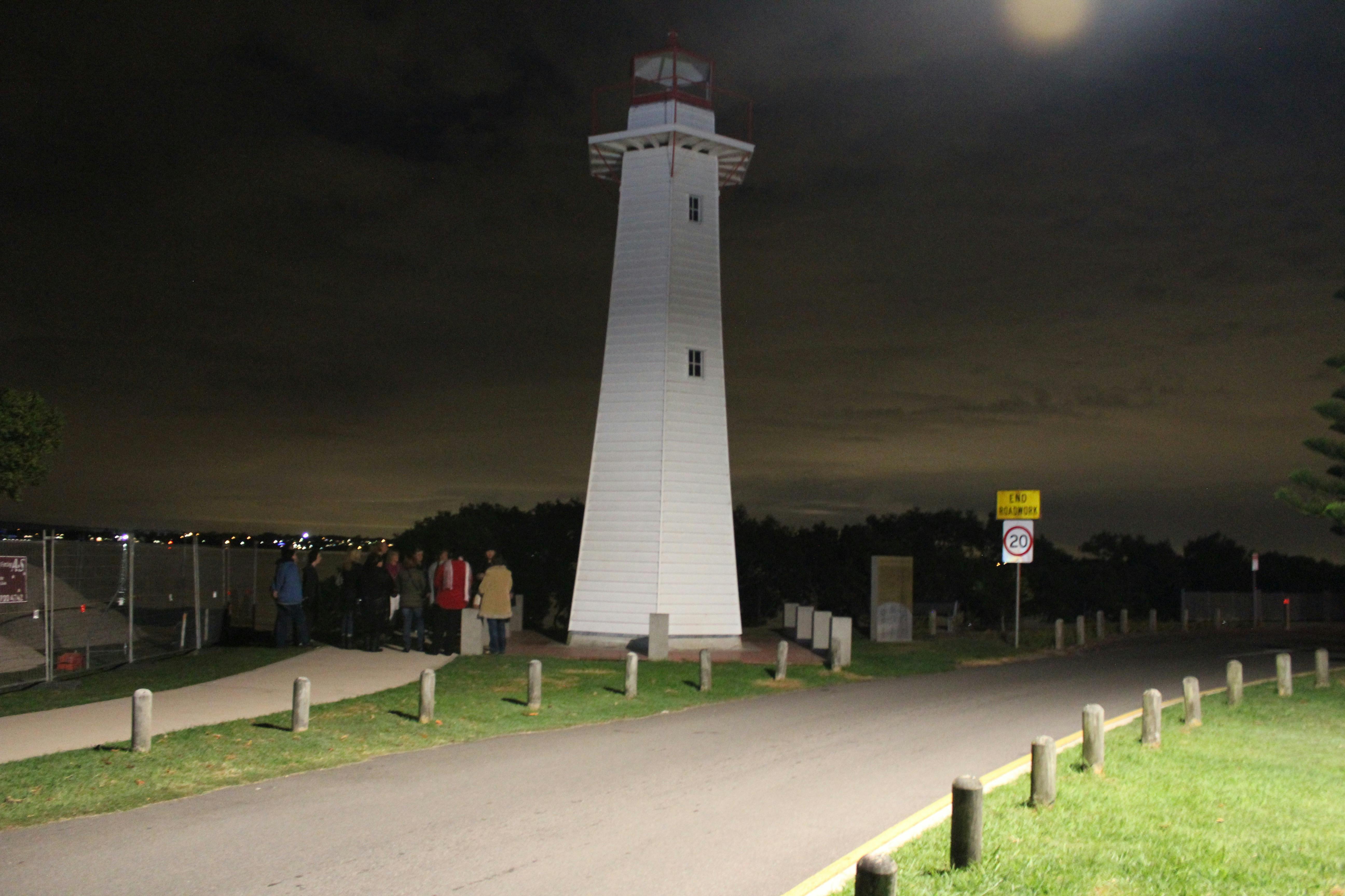 Cleveland Point Lighthouse at Night