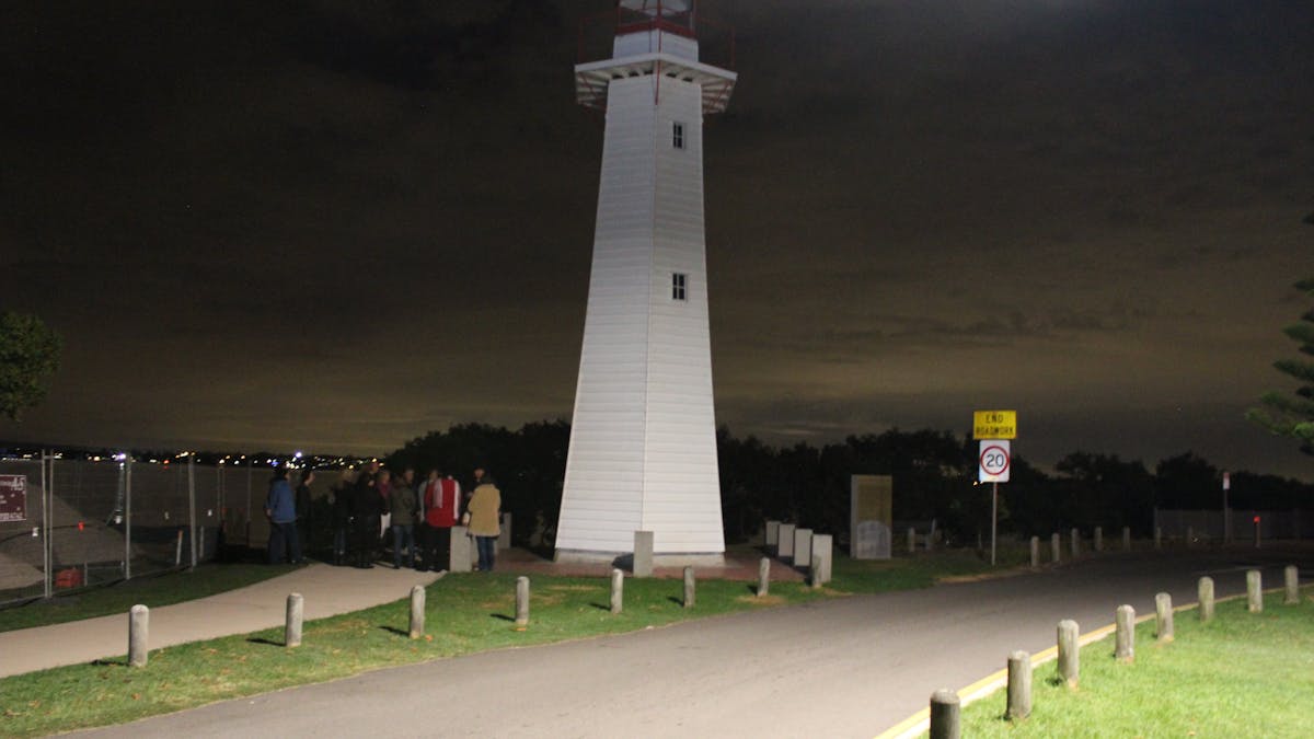 Cleveland Point Lighthouse at Night