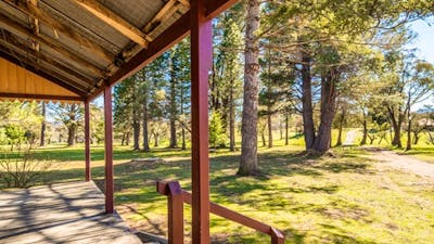 Daffodil Cottage verandah, Kosciuszko National Park. Photo: Murray Vanderveer/OEH