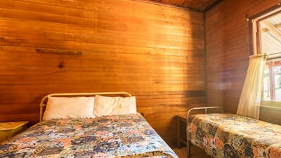 One of the bedrooms in Daffodil Cottage, Kosciuszko National Park. Photo: Murray Vanderveer/OEH