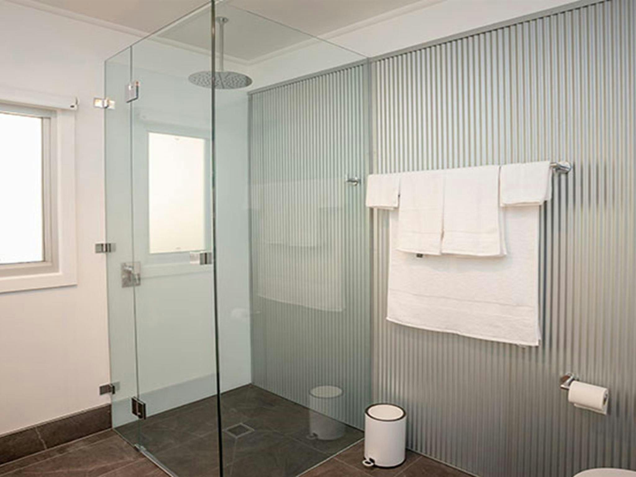 The interior bathroom in Davies Cottage, Myall Lakes National Park. Photo: John Spencer &copy; DPIE