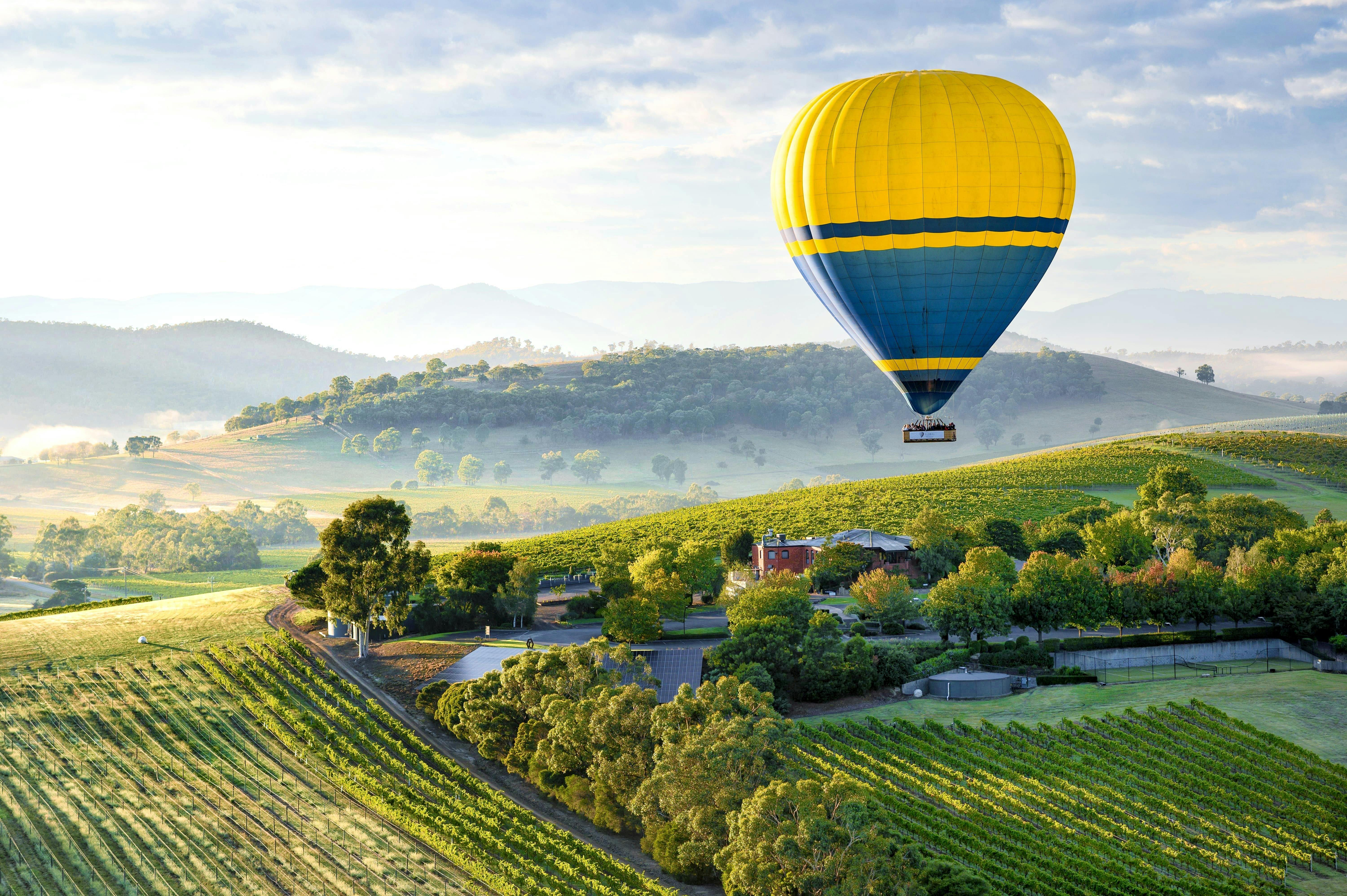 Yarra Valley Flight, breakfast and Twilight Puffing Billy Train