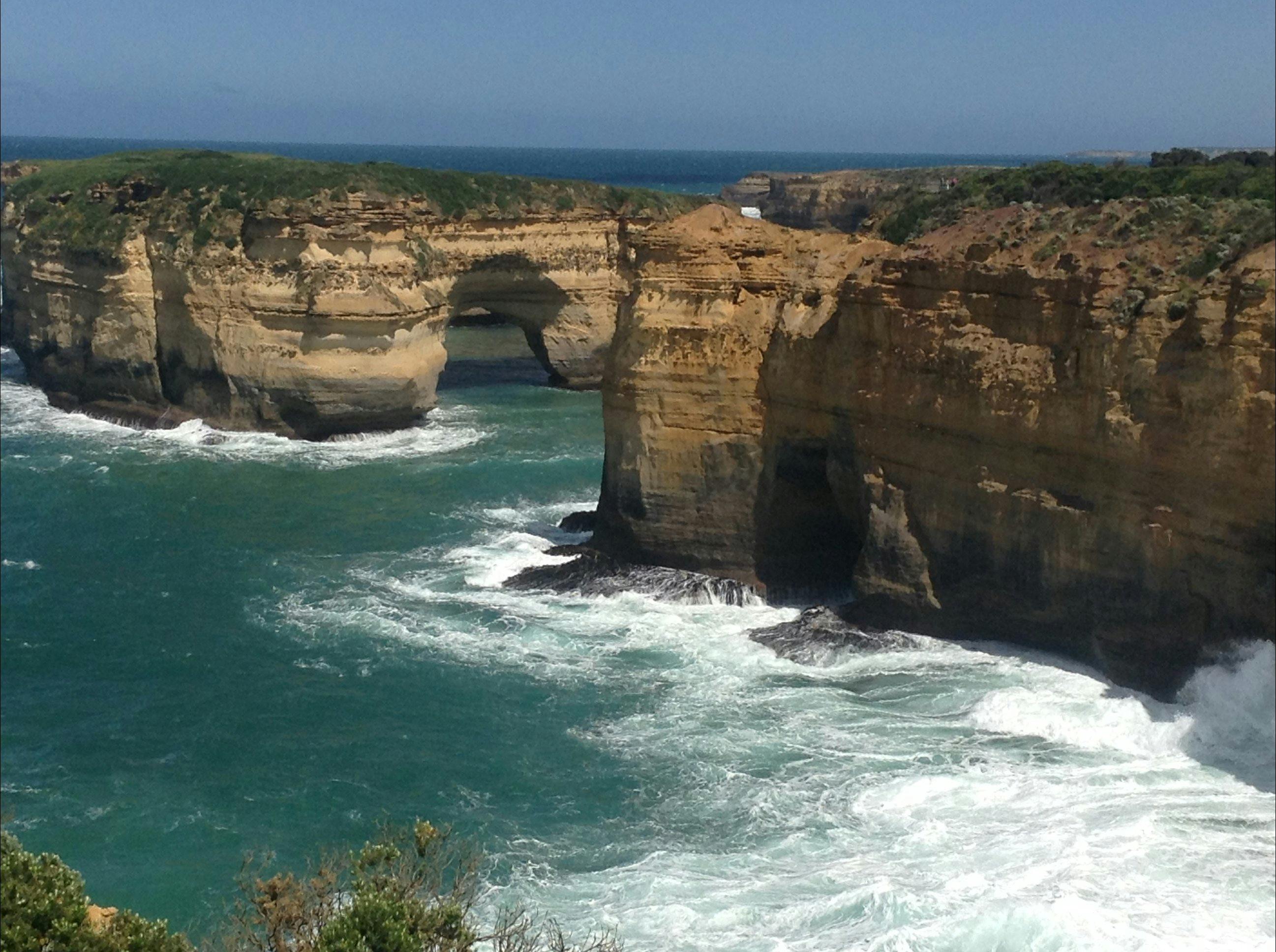 The stunning coastlines of the Great Ocean Road.