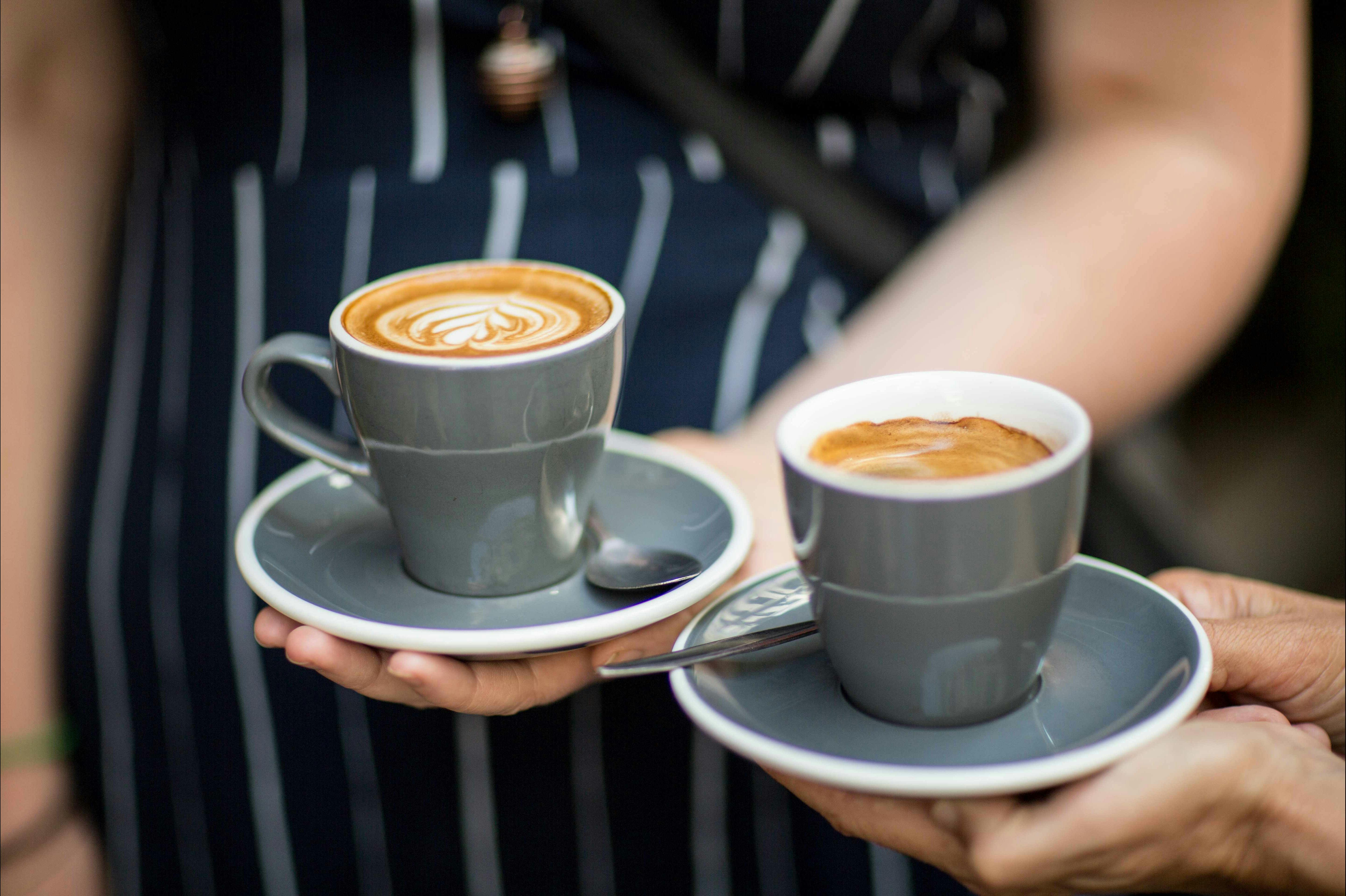 Enjoy a top quality  "flat white" made by one of Melbourne's top baristas