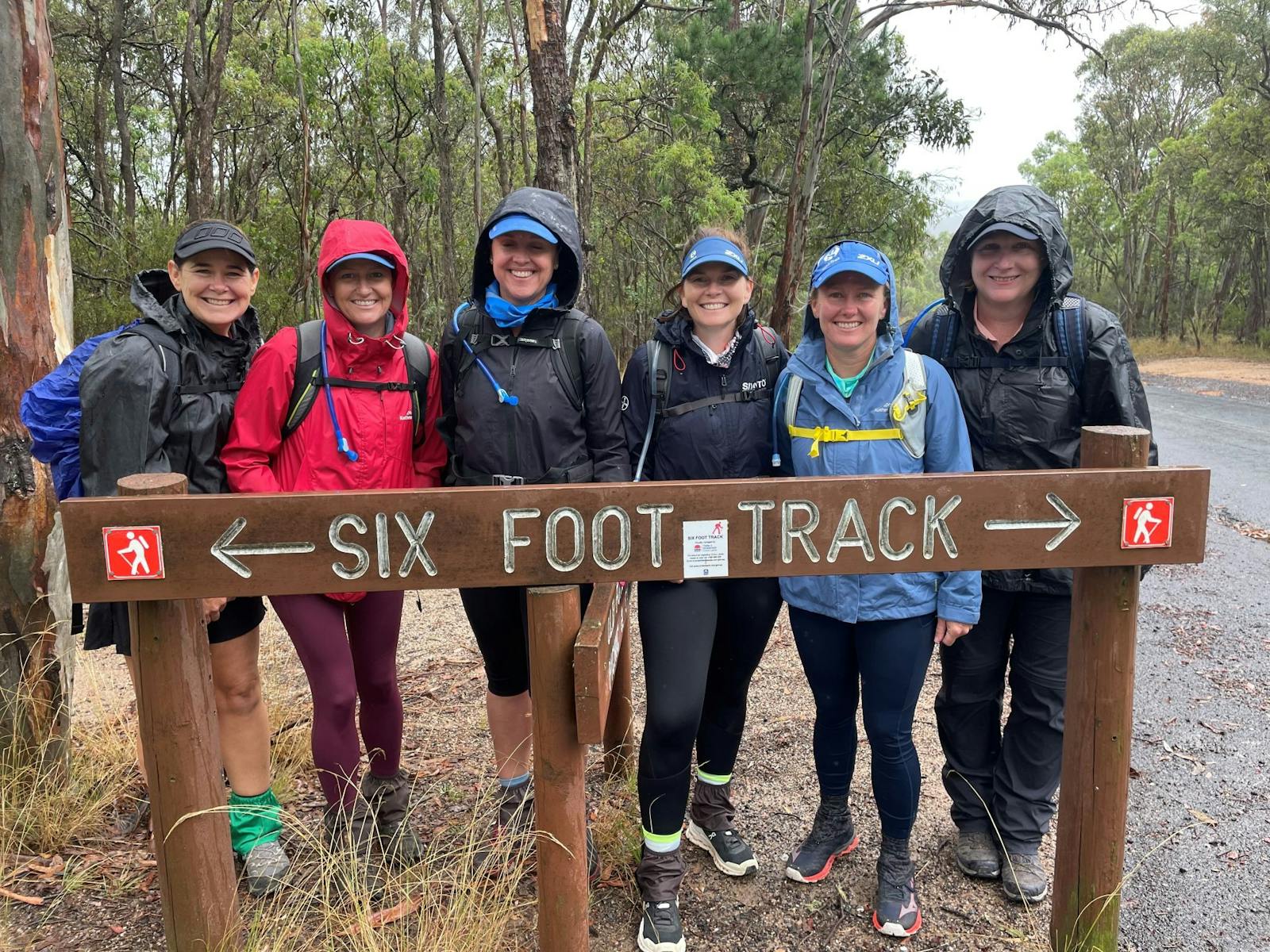 Group starting a hike