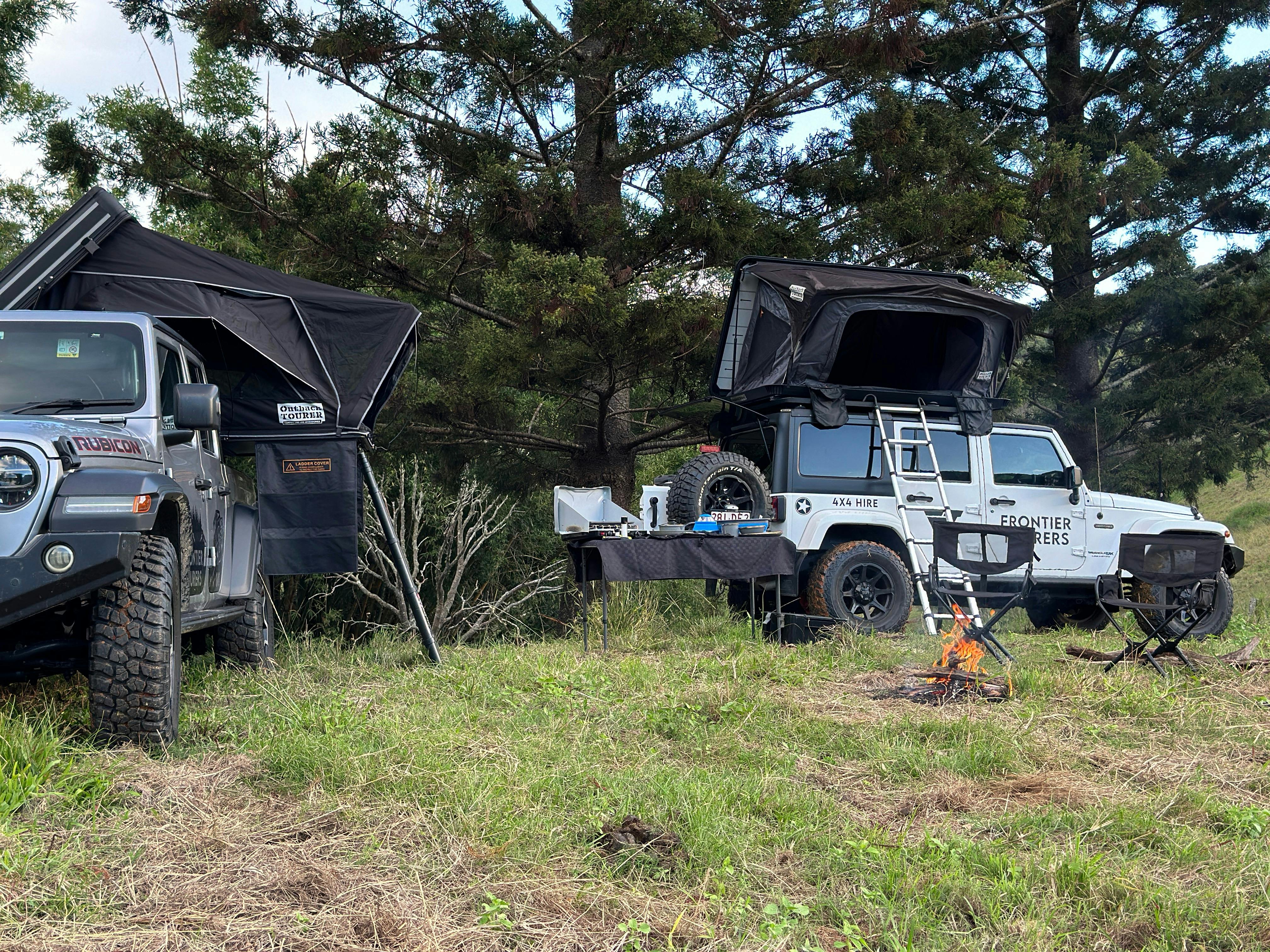 Jeep Camp Setup