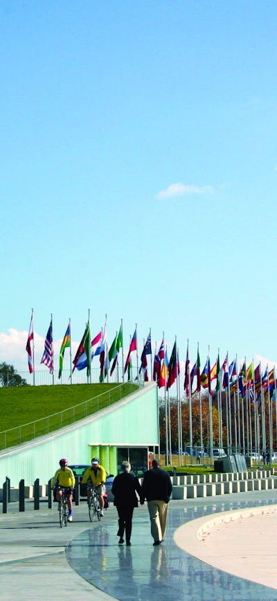 International Flag Display at Commonwealth Place