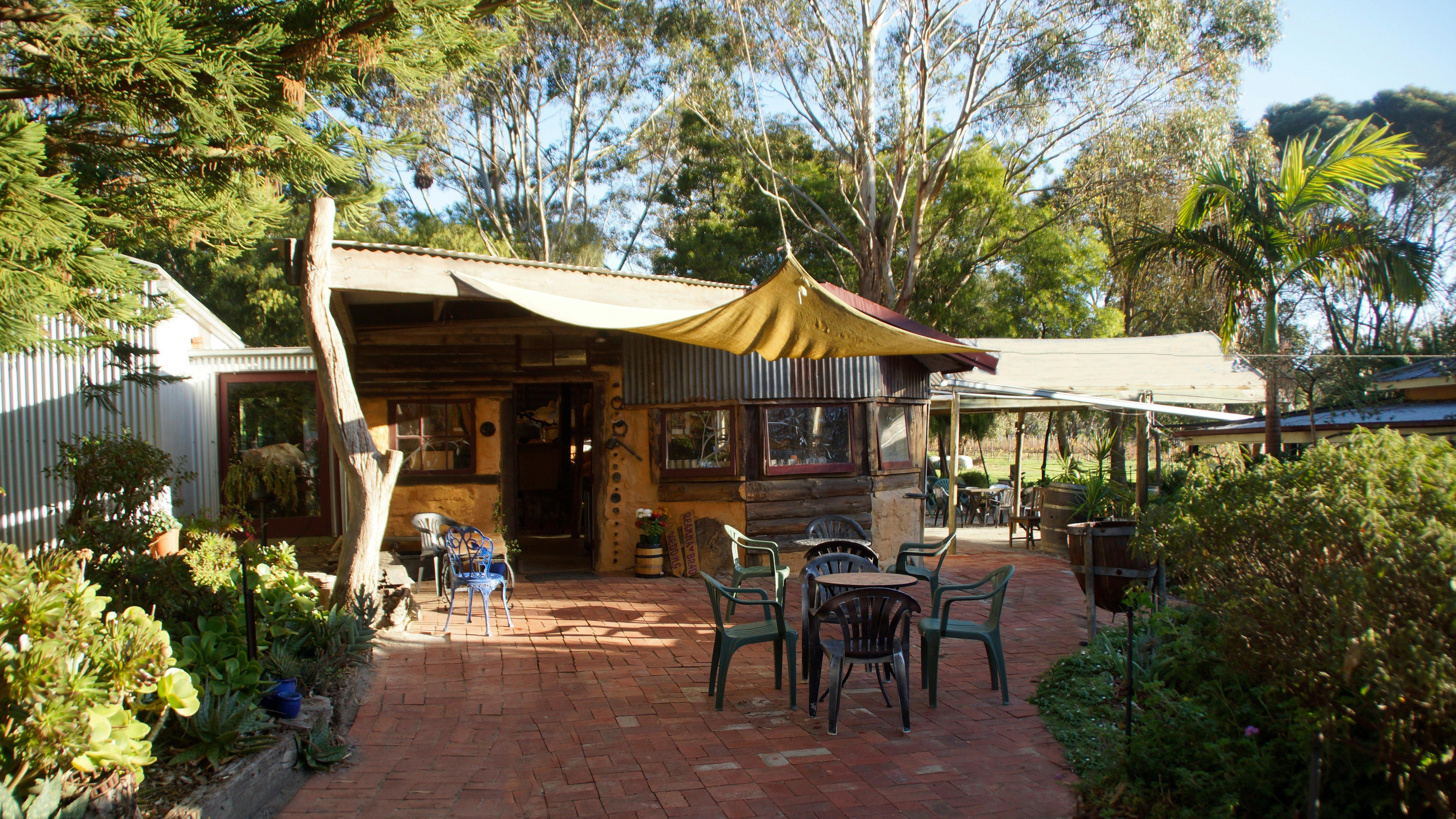 Exterior of Magpie Springs Cellar Door and Art Gallery. Near venue hire area