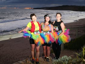 It's all about flair and glowing fashion at Afterglow Night Trail Run