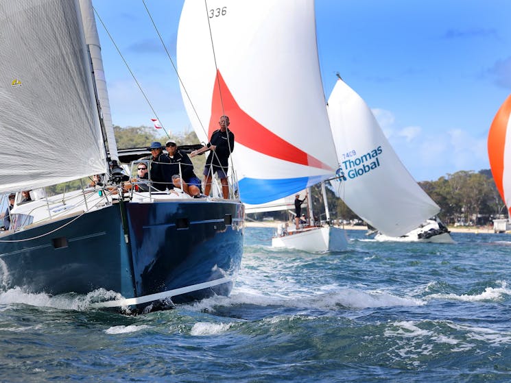 Yacht racing at Sail Port Stephens