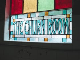 Leadlight Window of The Churn Room