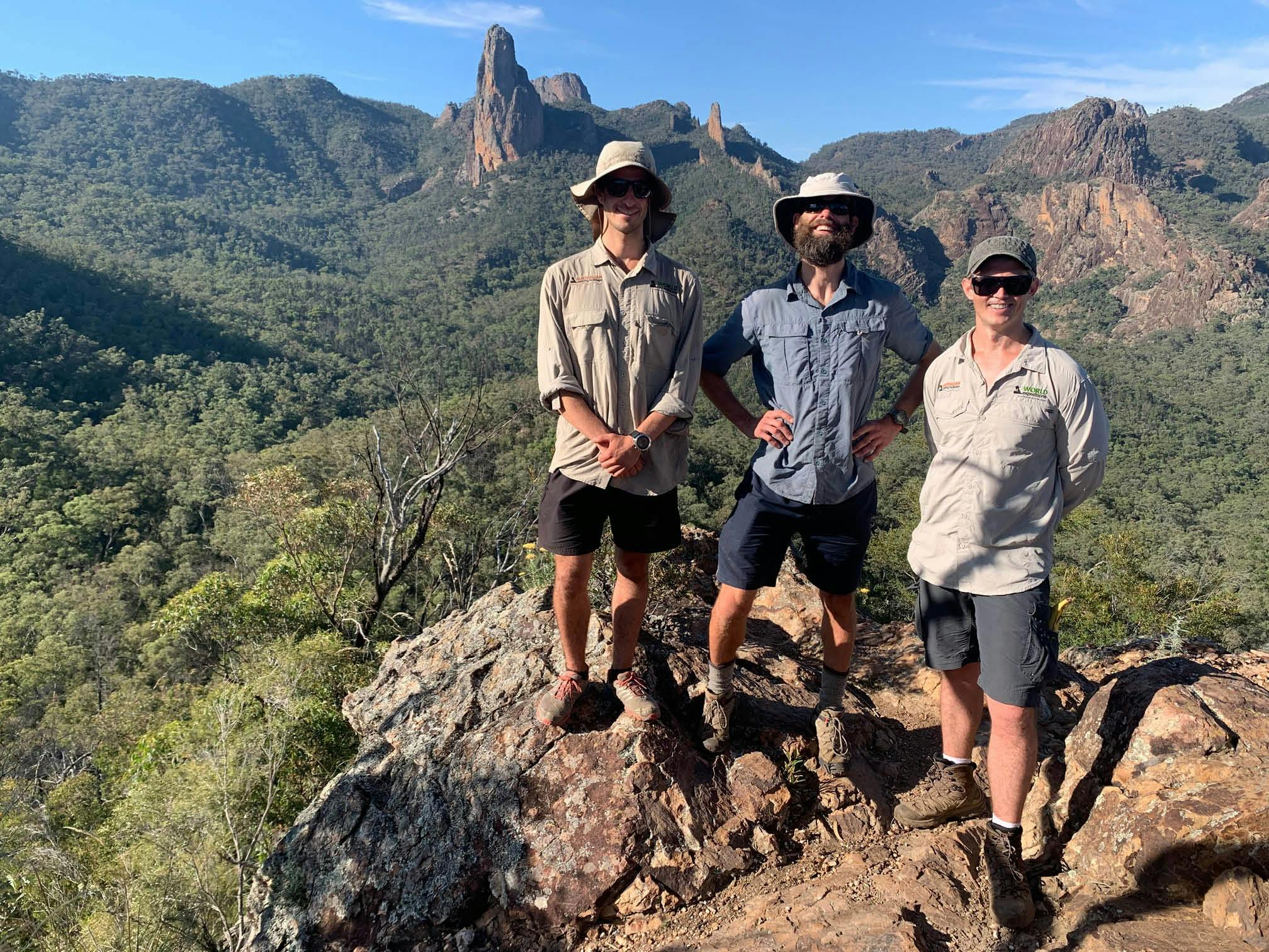 ワールンバングル国立公園のハイカー