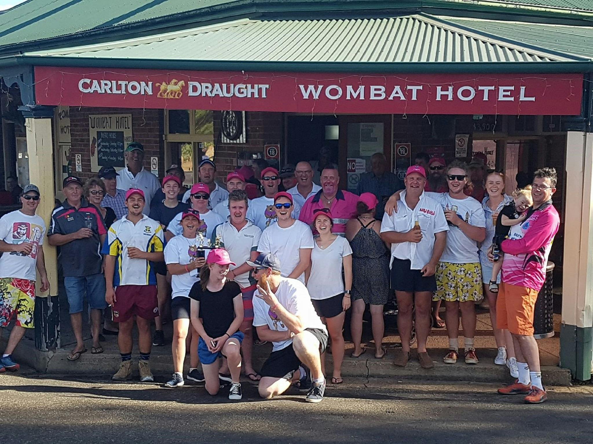 Wombat Hotel Social Group Community Cricket Match and Charity Auction