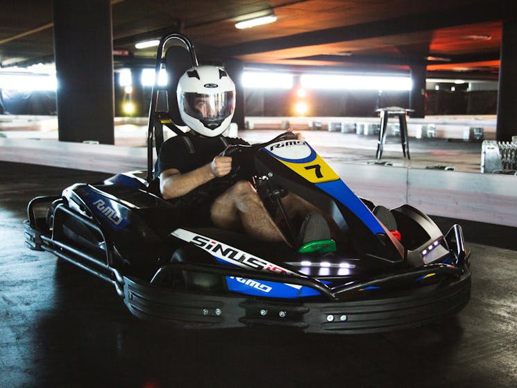 Racer in Go Kart