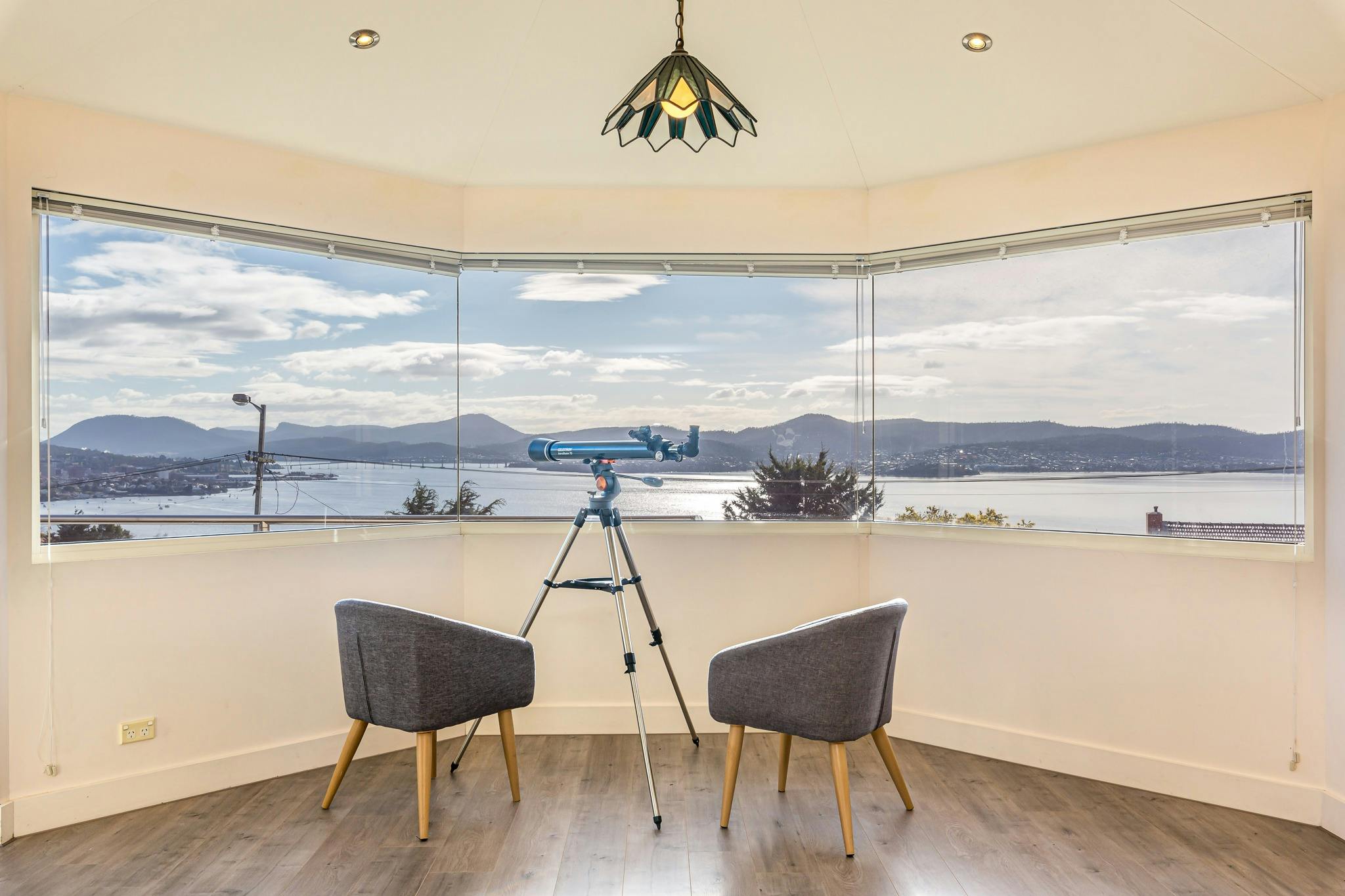 Living room with view