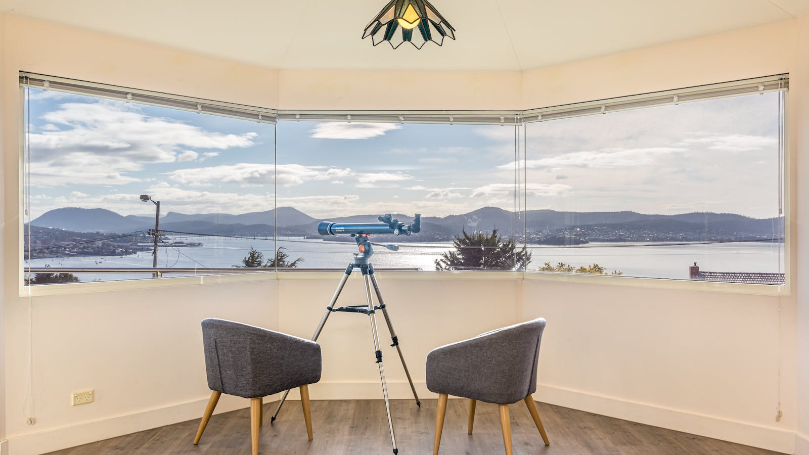 Living room with view