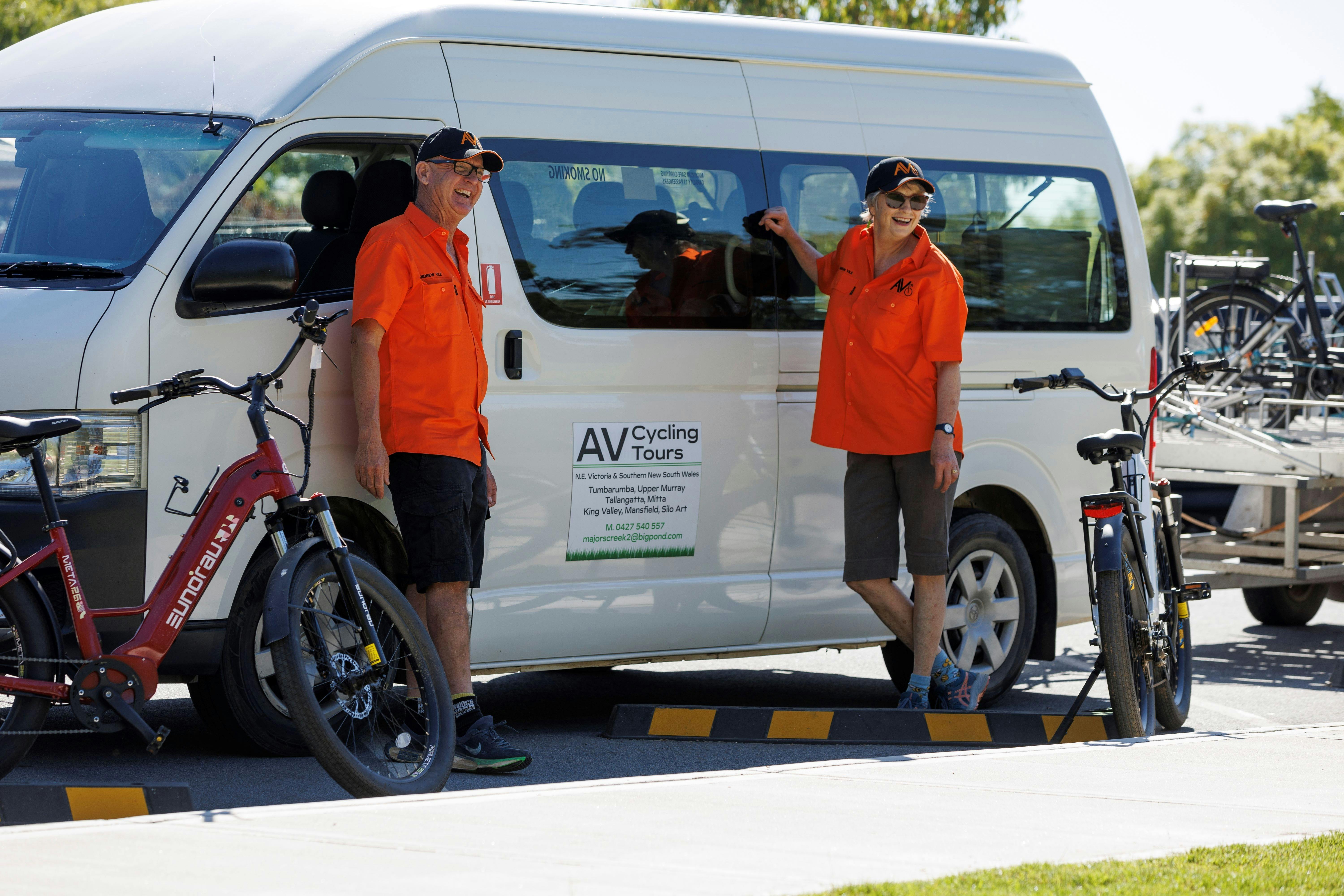 Andrew and Marion and minibus