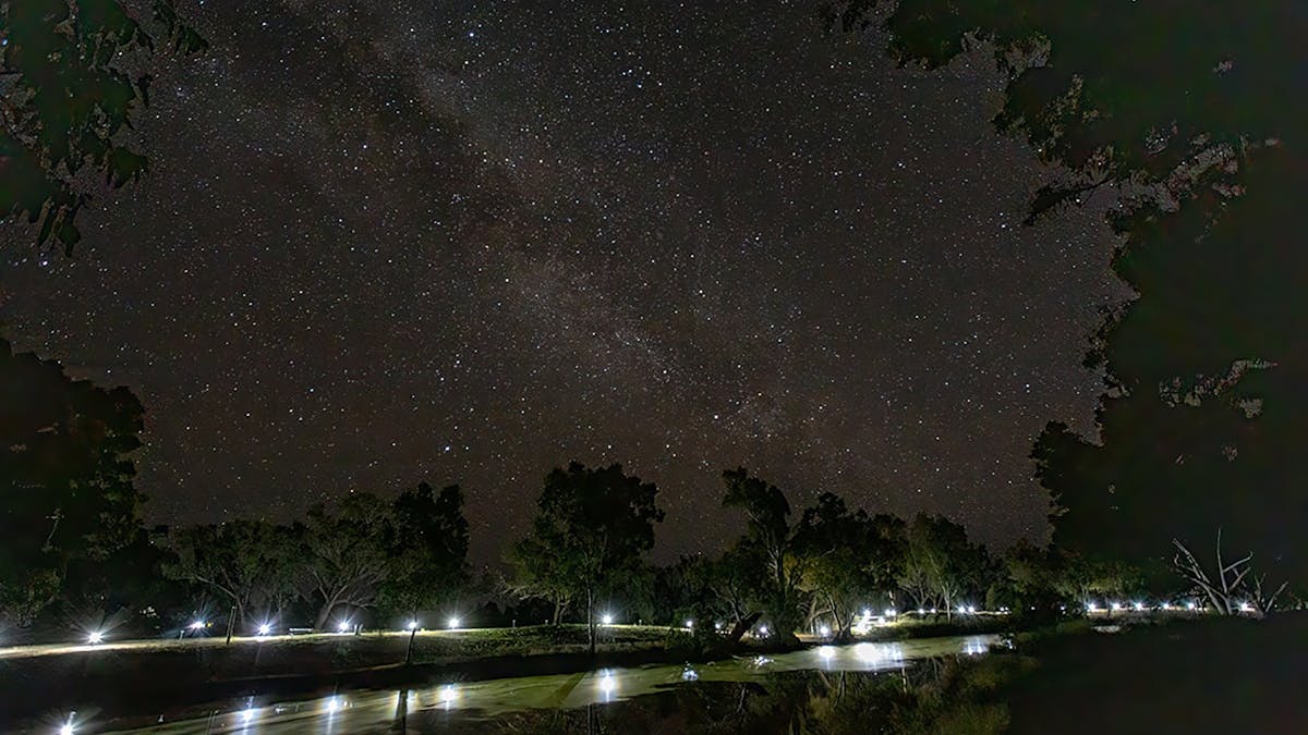 The Warrego River Walk at Night