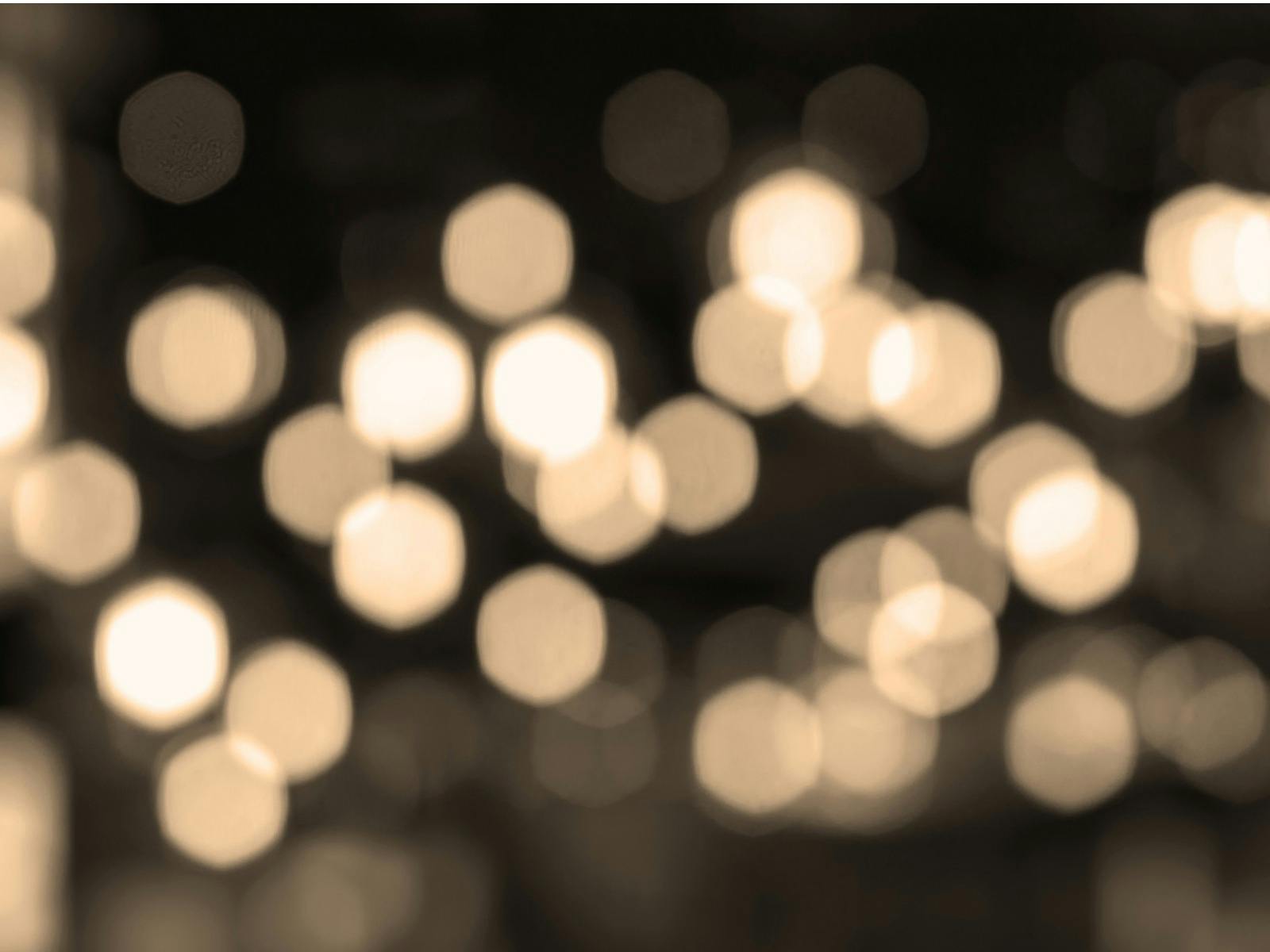 Bokeh lights with a retro brown colouring