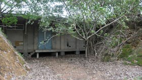 Explosive Store set into the hillside.