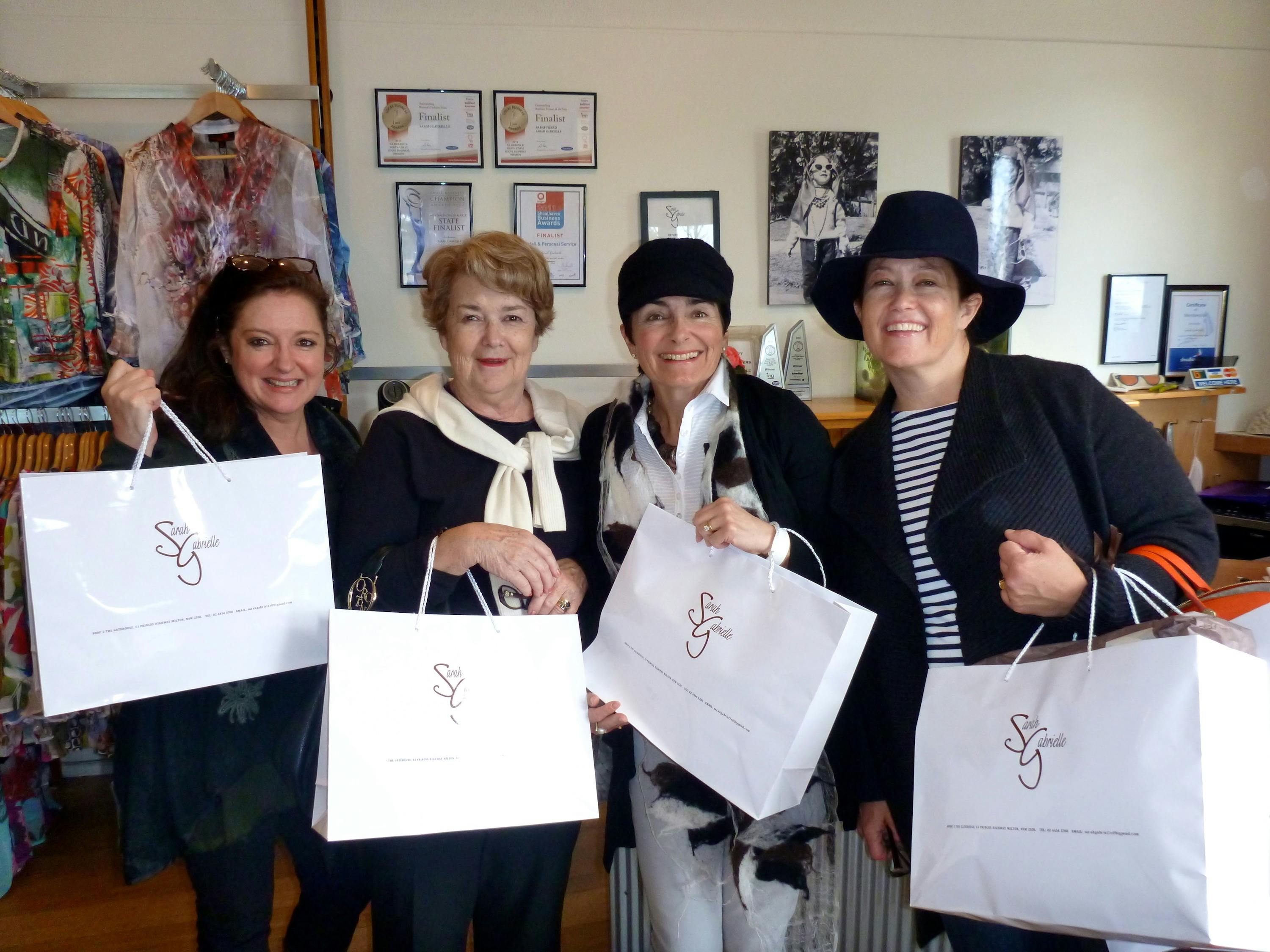 Sarah Gabrielle girls day out shopping