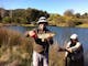 Fishing in the well stocked lake