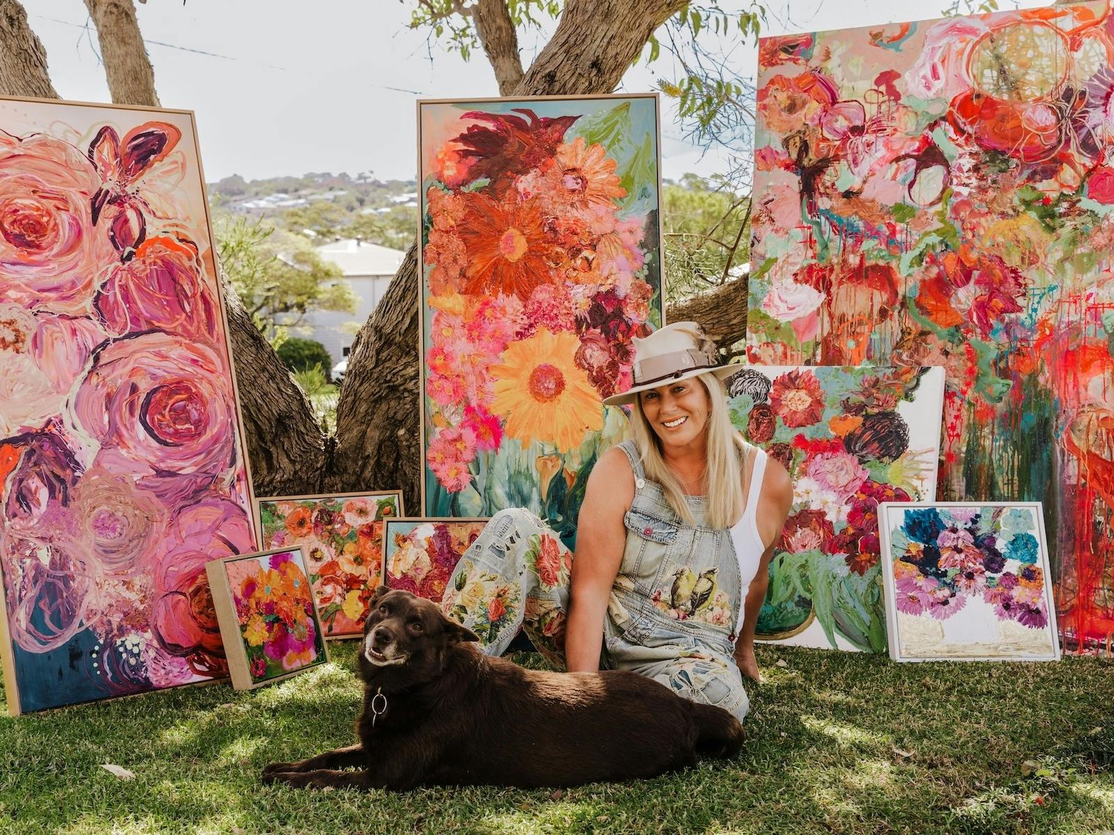 Abstract Floral art by Kerry Bruce