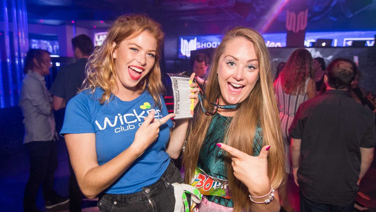 birthday girl on the wicked Club Crawl