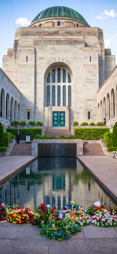 Pool of Reflection within the Commemorative Area of the Australian War Memorial