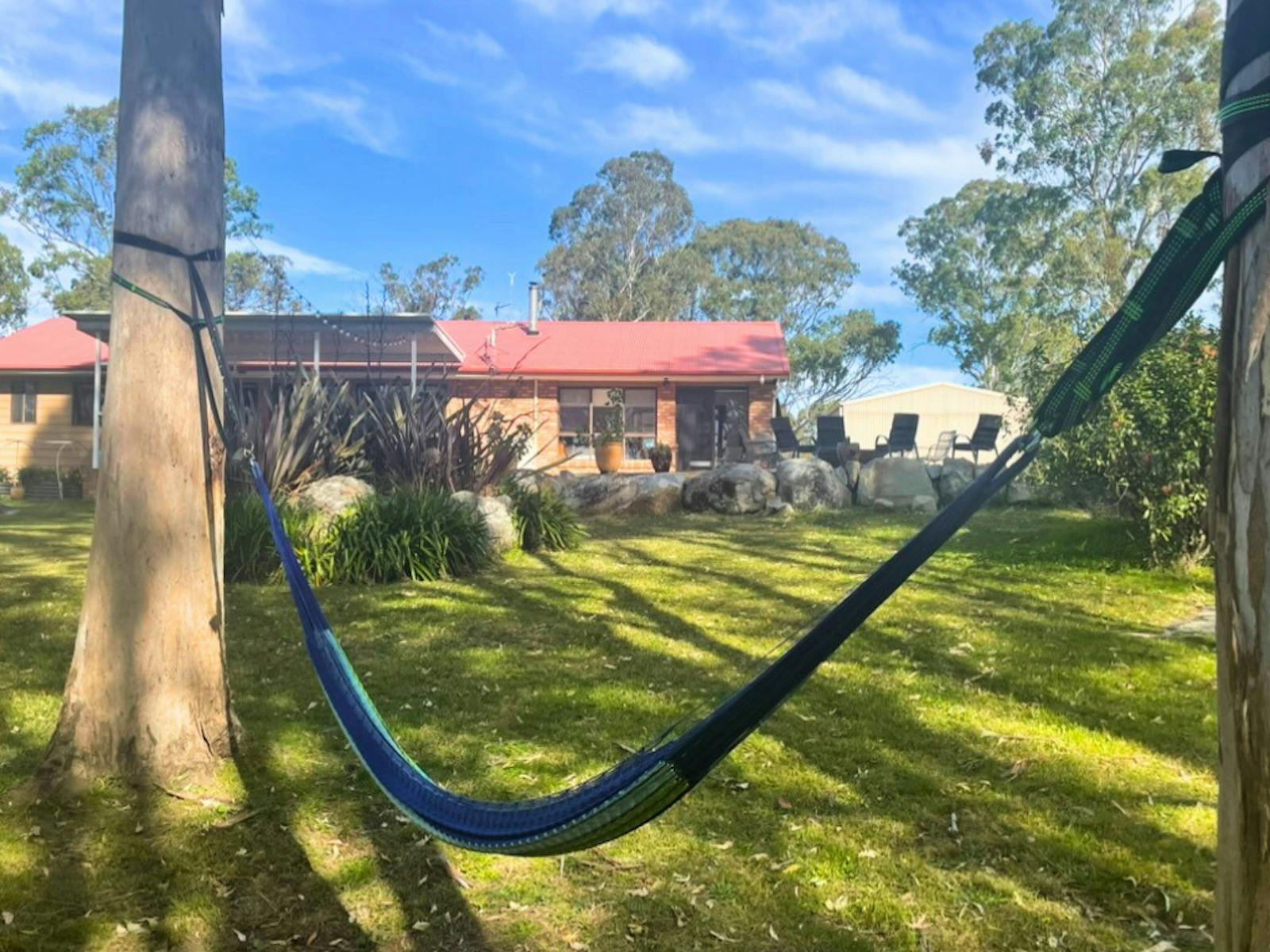 Relax in the hammock with plenty of outdoor space for everyone to enjoy