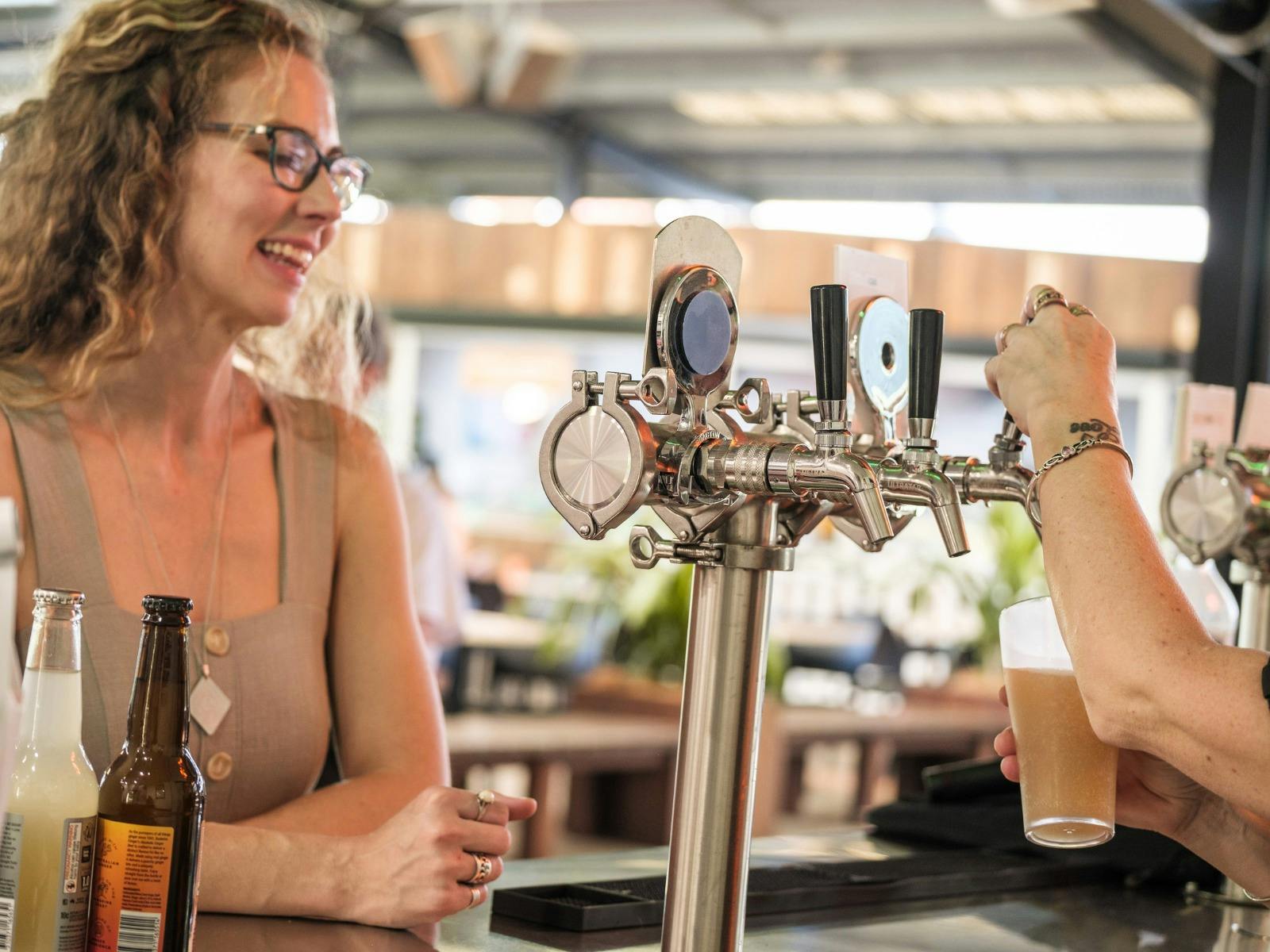 Try our delicious Ginger Beer on tap - Delicious!
